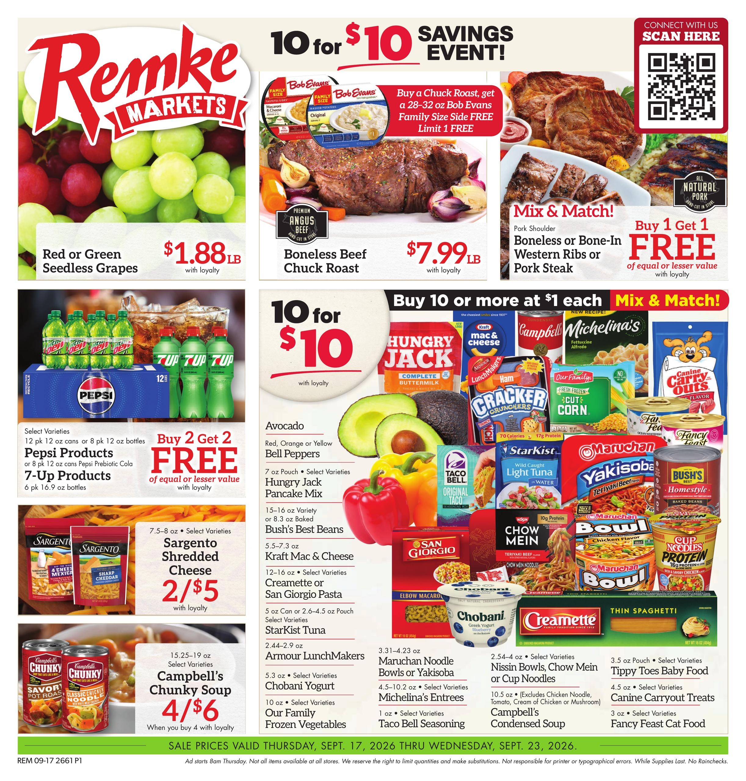 Remke Markets weekly ad page 1