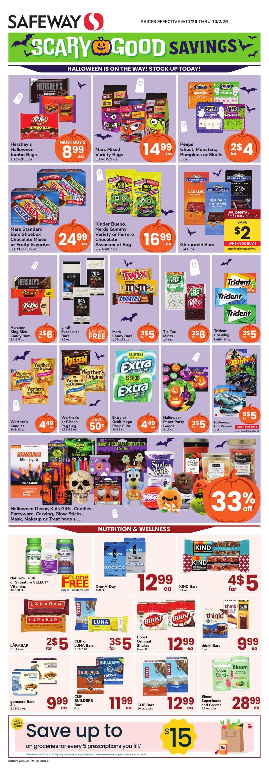 Safeway weekly ad page 1