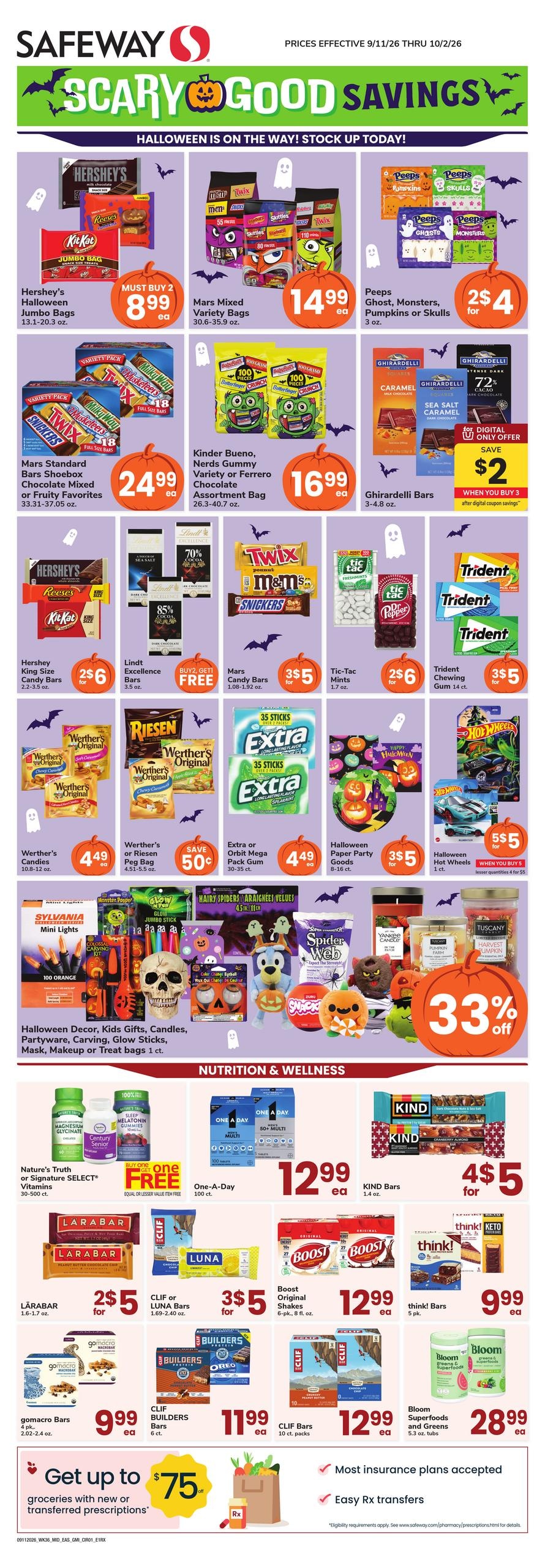 Safeway weekly ad page 1