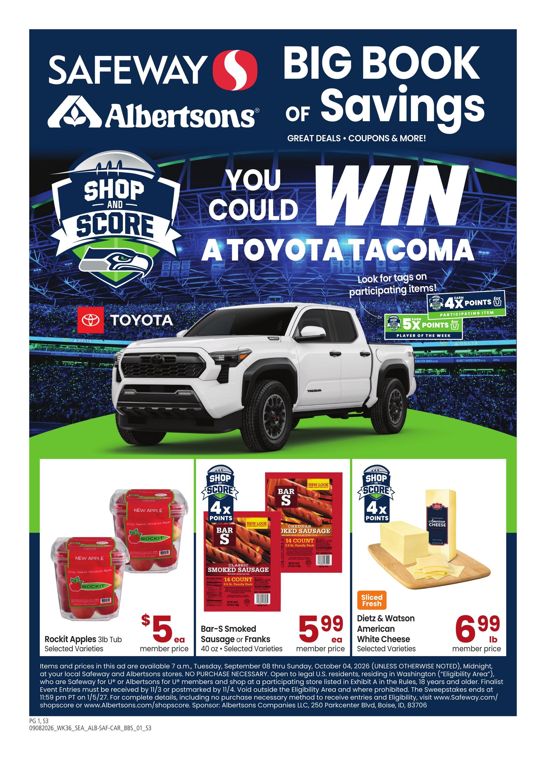 Albertsons weekly ad page 1