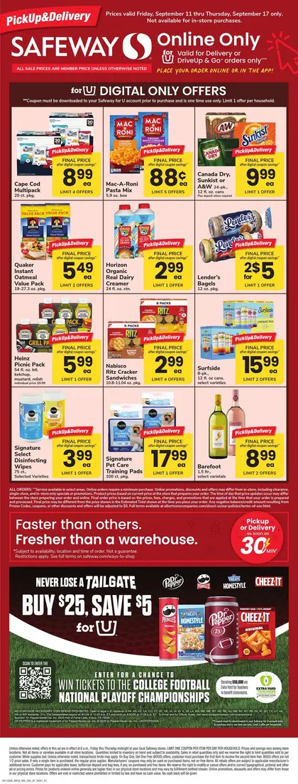 Safeway Bonus Online Savings