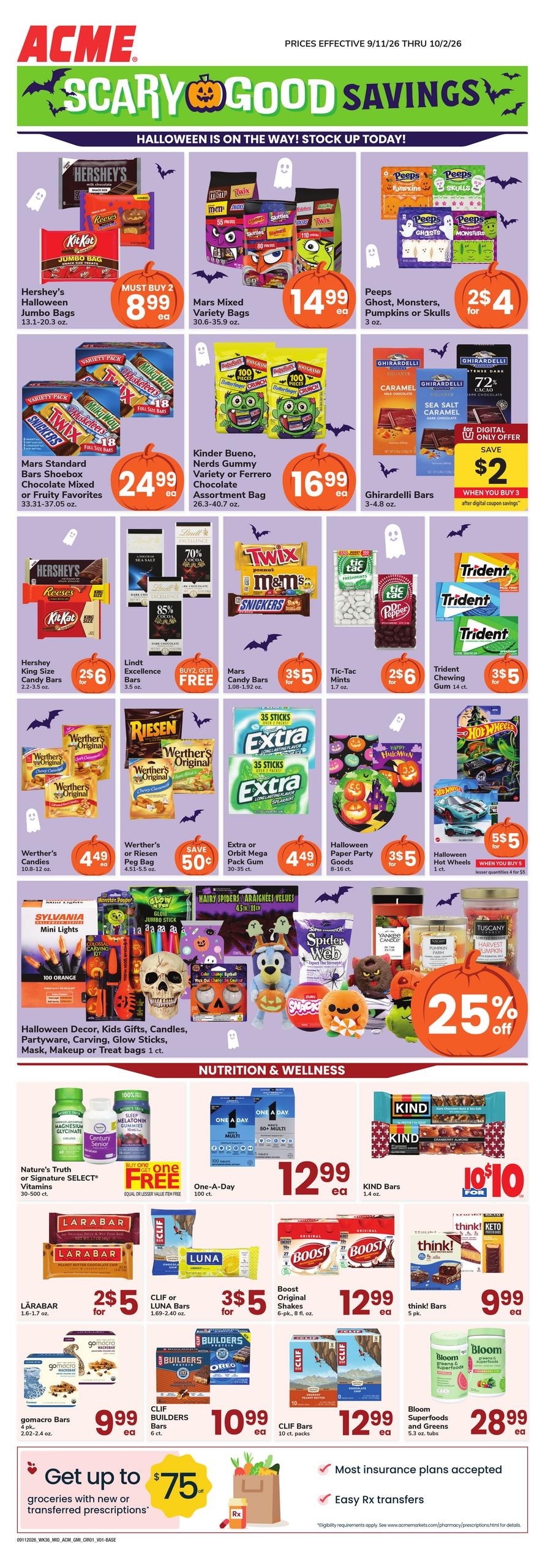 Acme Markets weekly ad page 1