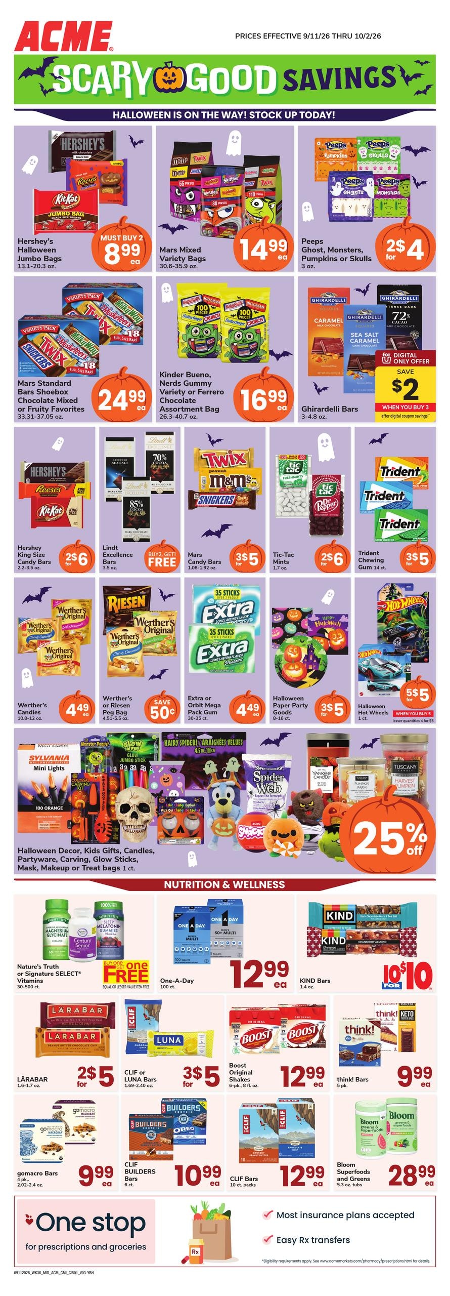 Acme Markets weekly ad page 1