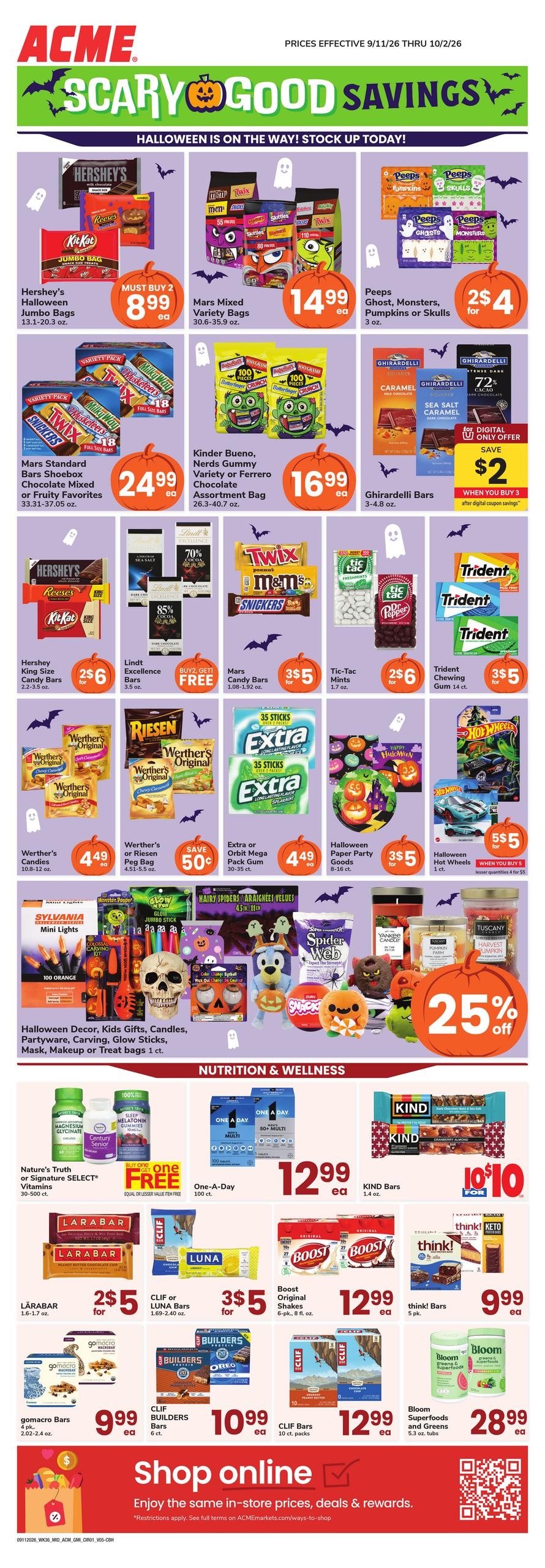 Acme Markets weekly ad page 1