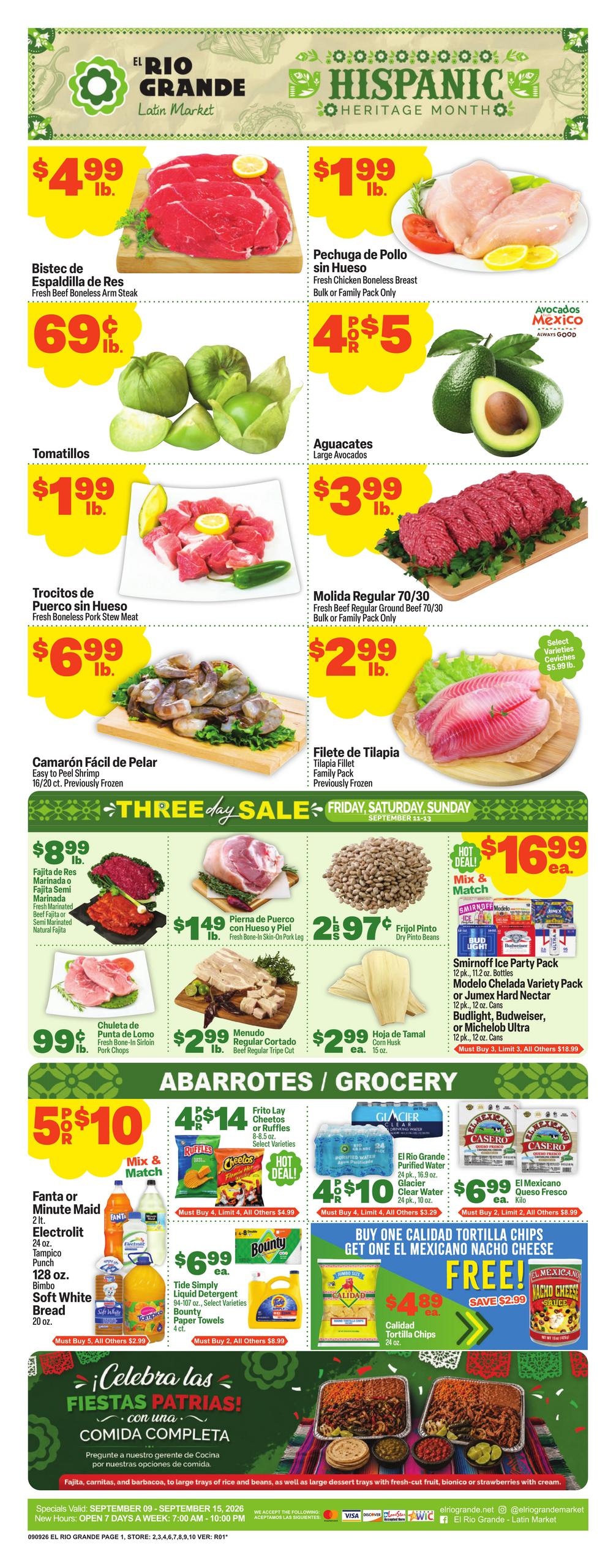 El Rio Grande weekly ad page 1