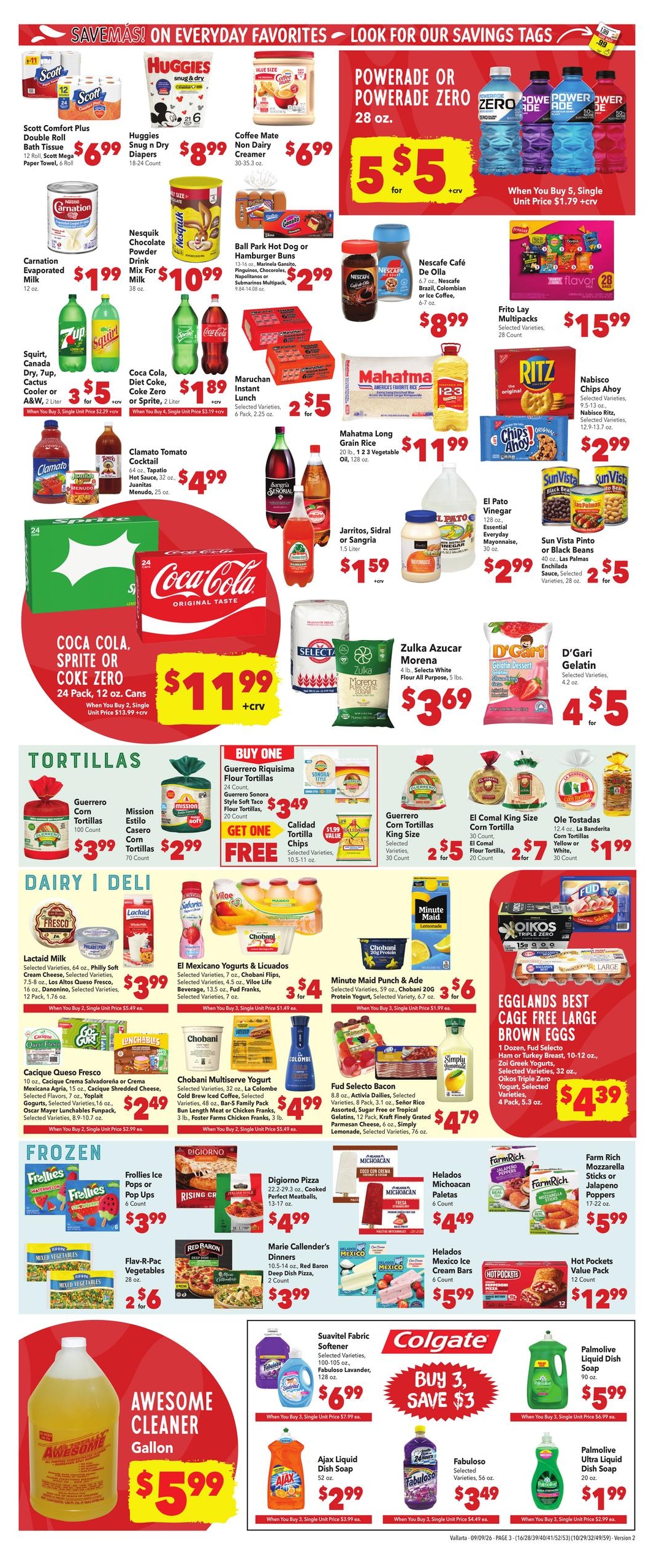 Vallarta Supermarkets weekly ad page 3
