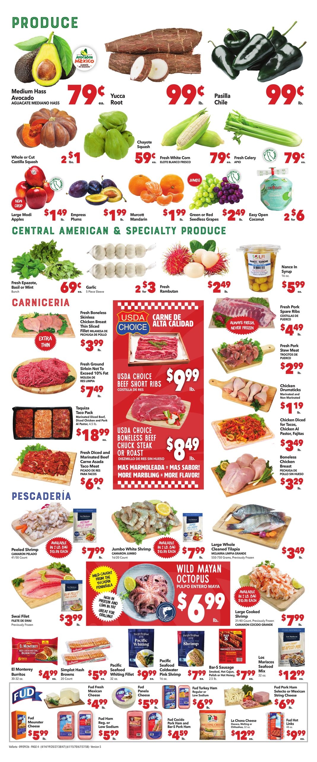 Vallarta Supermarkets weekly ad page 4