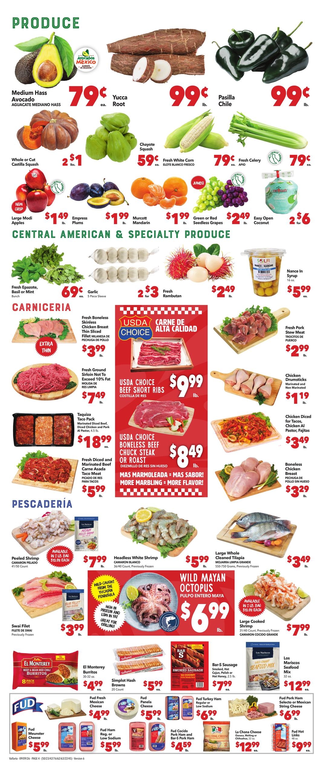 Vallarta Supermarkets weekly ad page 4