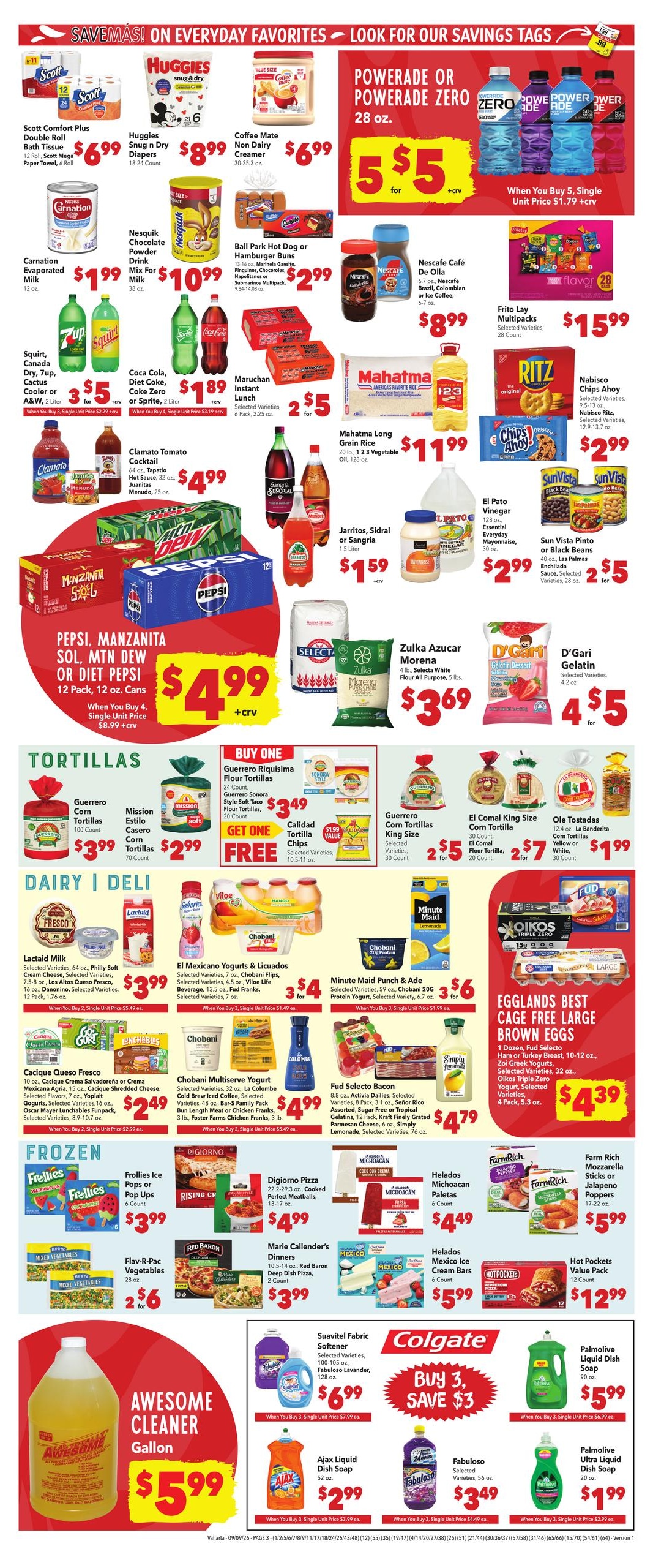 Vallarta Supermarkets weekly ad page 3