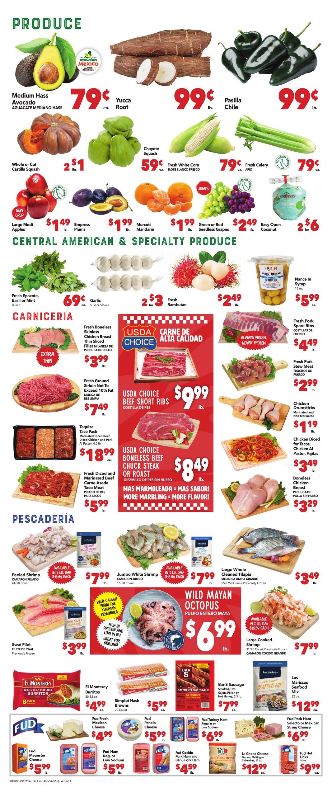 Vallarta Supermarkets weekly ad page 4