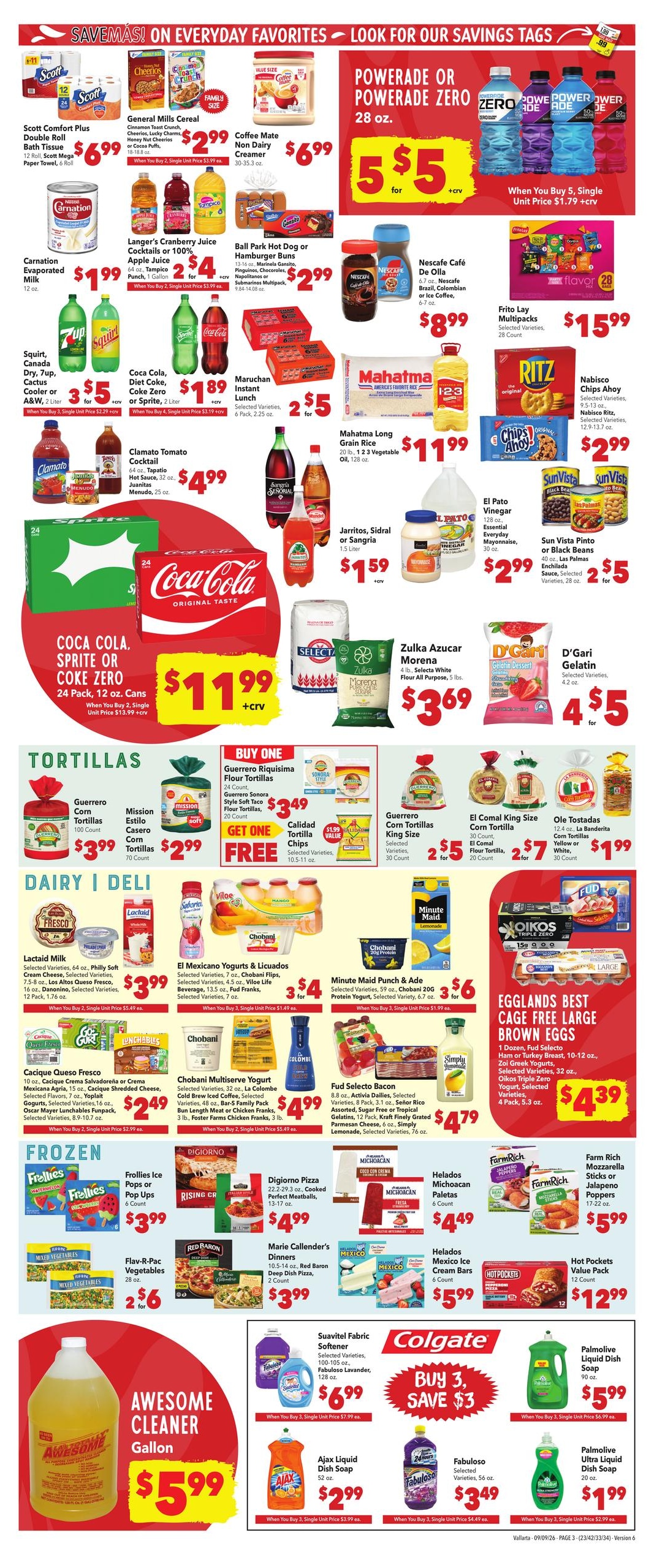 Vallarta Supermarkets weekly ad page 3