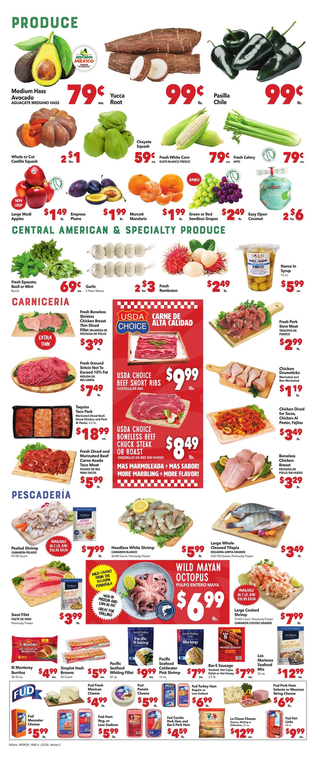 Vallarta Supermarkets weekly ad page 4