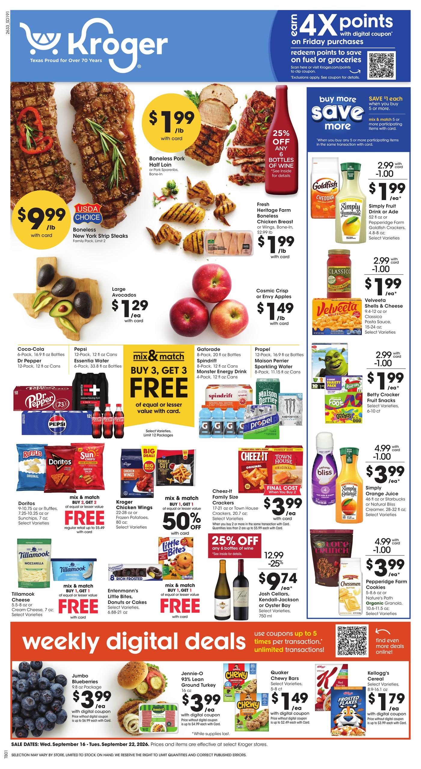 Kroger weekly ad page 1