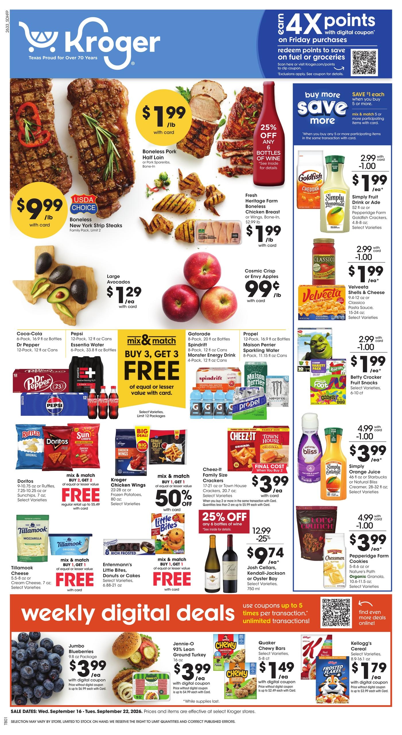 Kroger weekly ad page 1