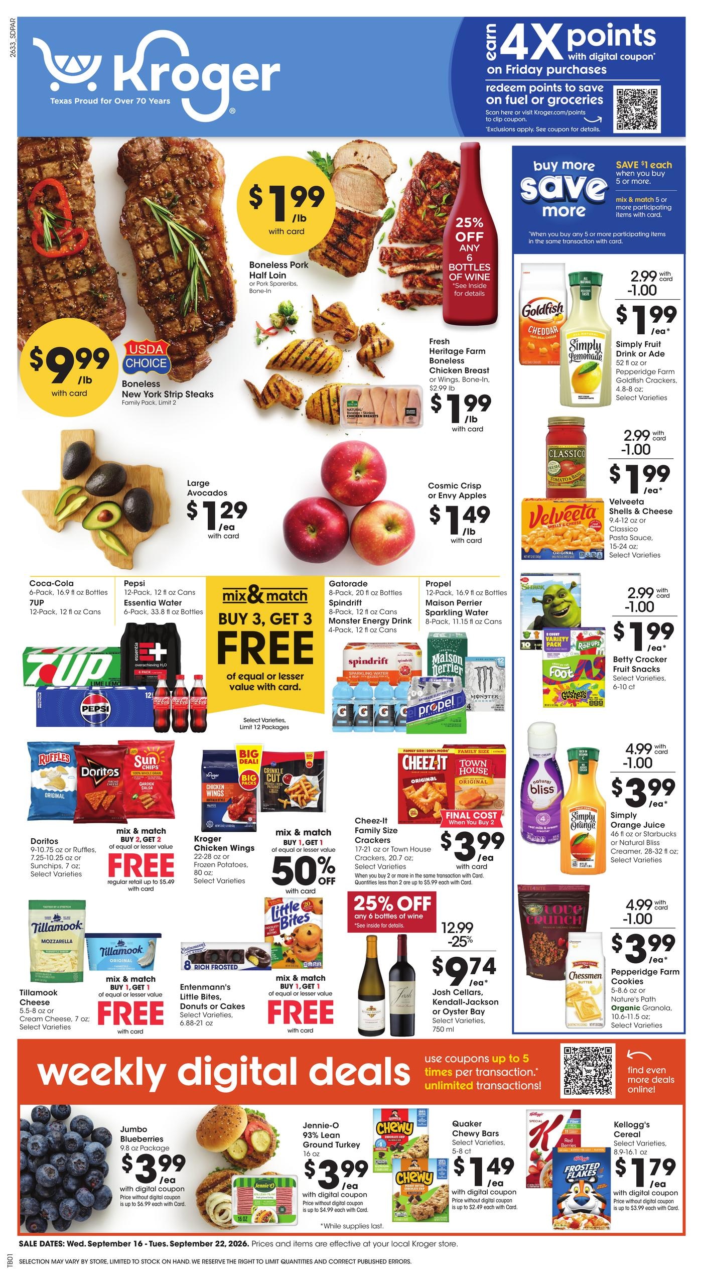 Kroger weekly ad page 1
