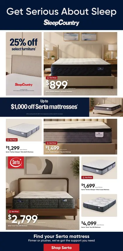 Sleep Country Canada eFlyer