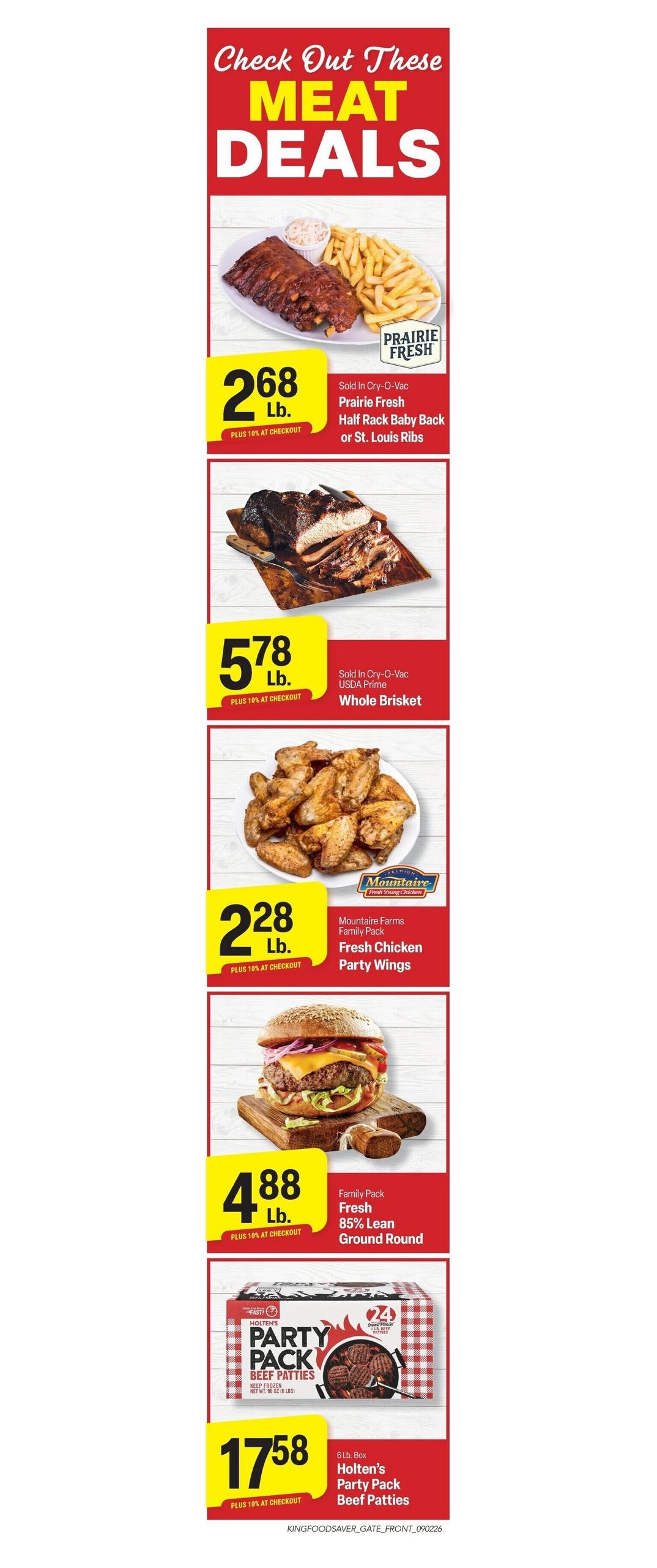 King Cash Saver weekly ad page 1