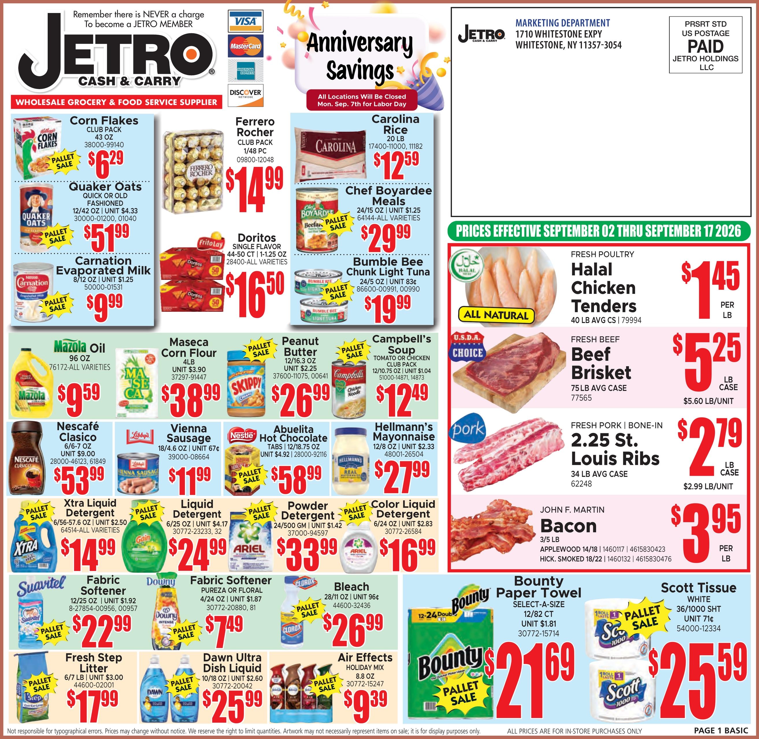 Jetro weekly ad page 1