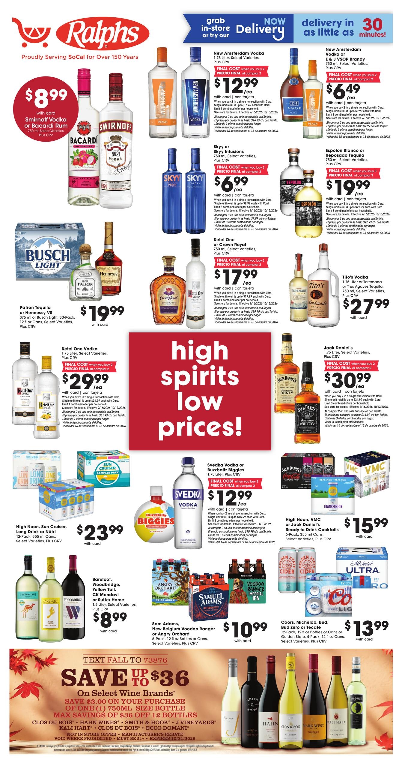 Ralphs weekly ad page 1