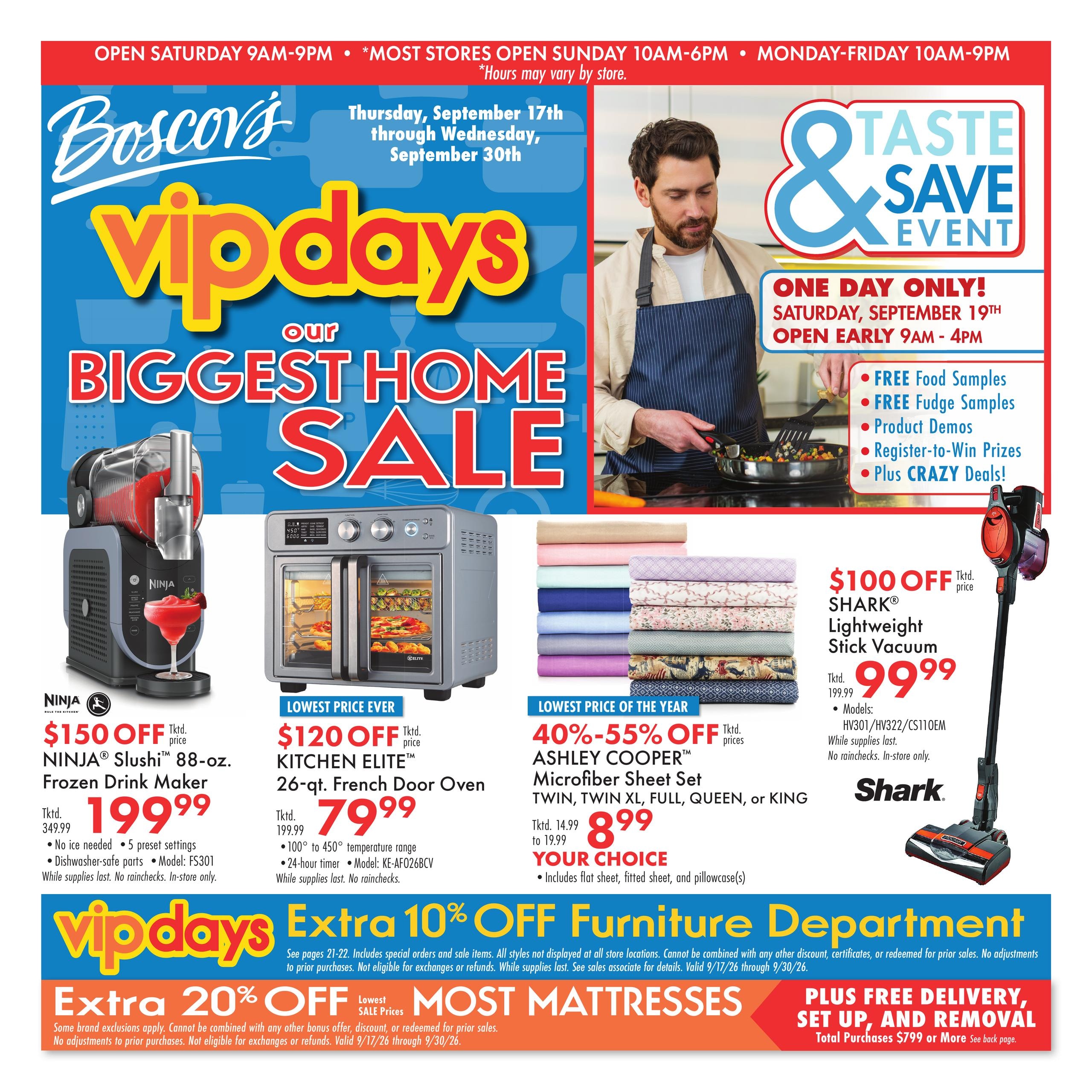 Boscov's weekly ad page 1