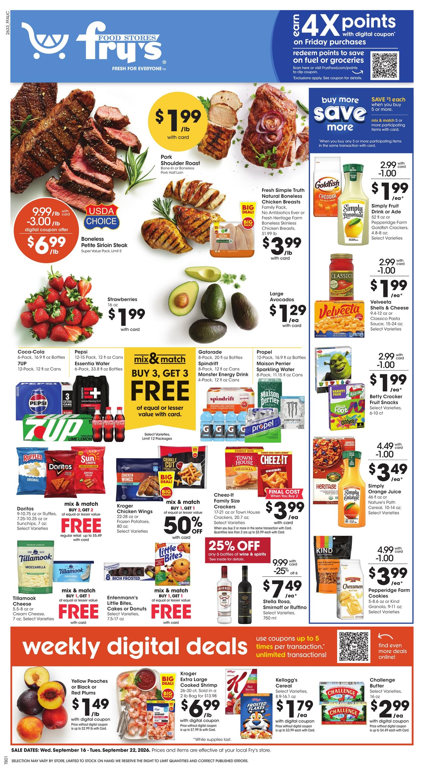 Fry's Food Stores weekly ad page 1