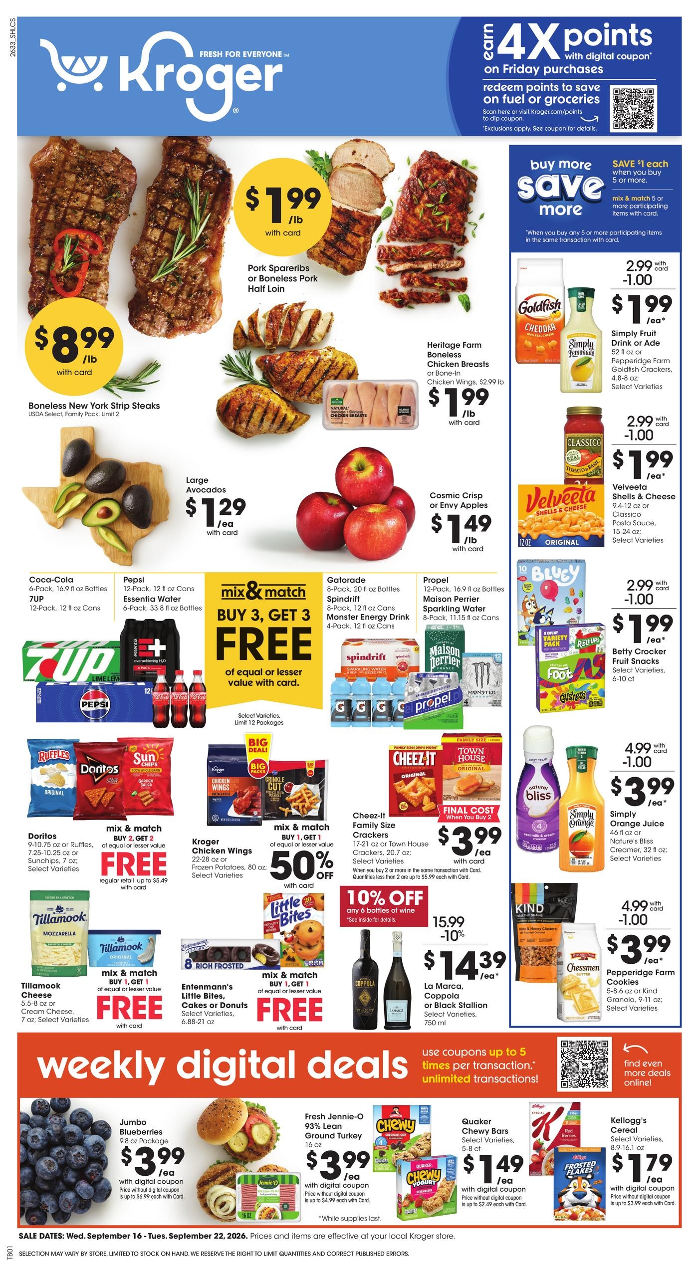 Kroger weekly ad page 1
