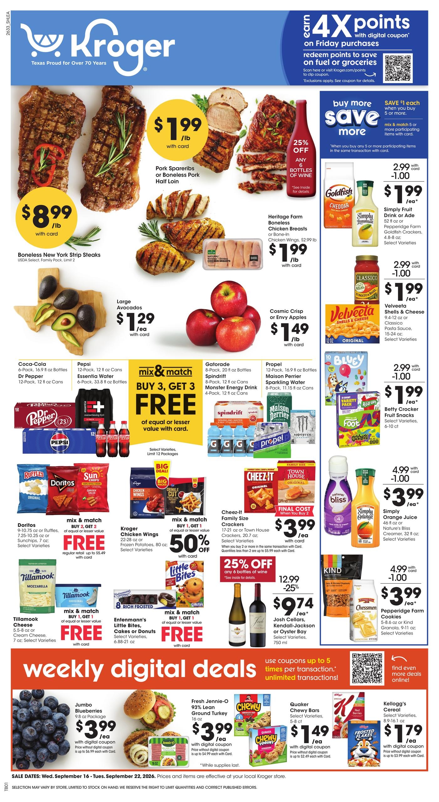 Kroger weekly ad page 1