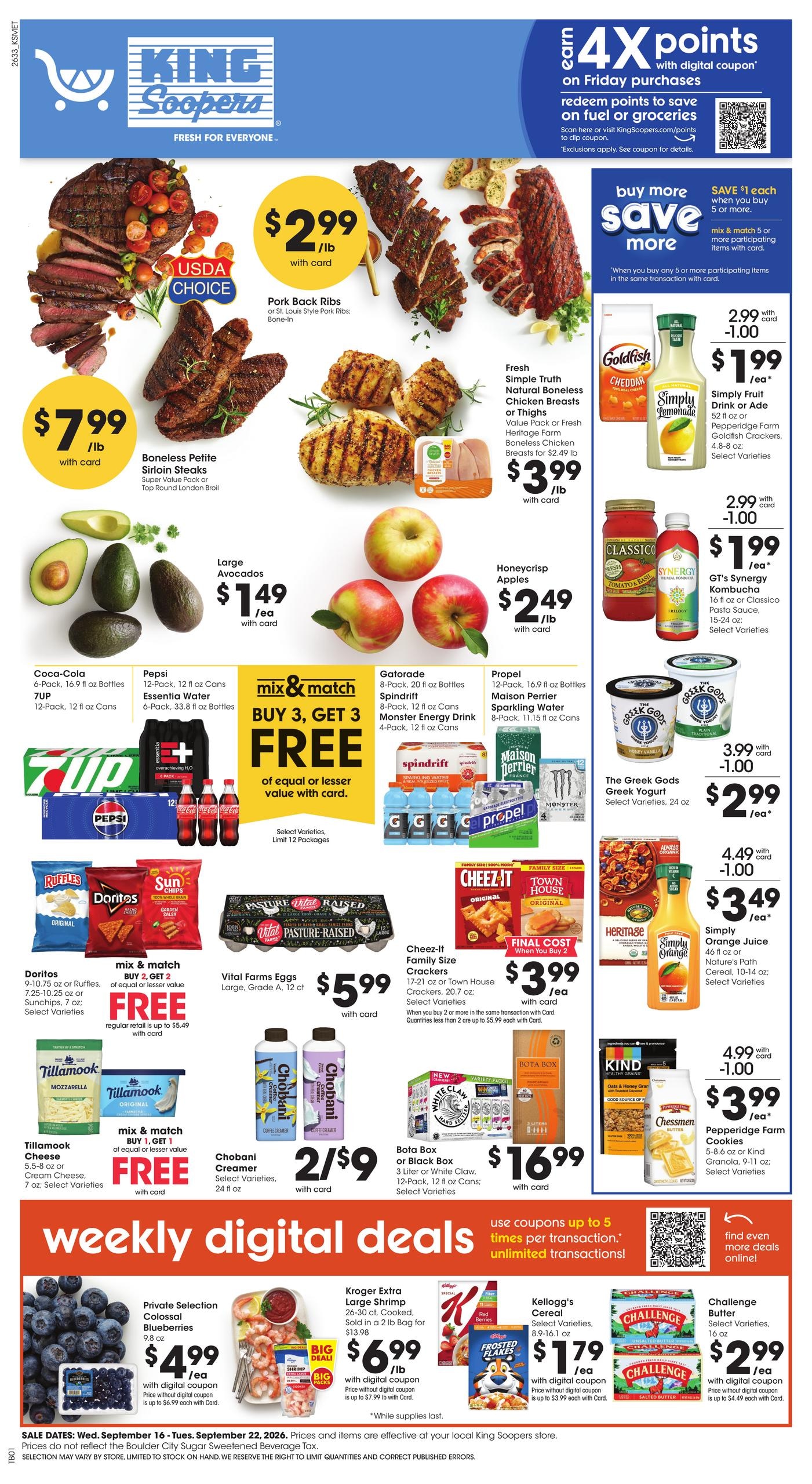 King Soopers weekly ad page 1