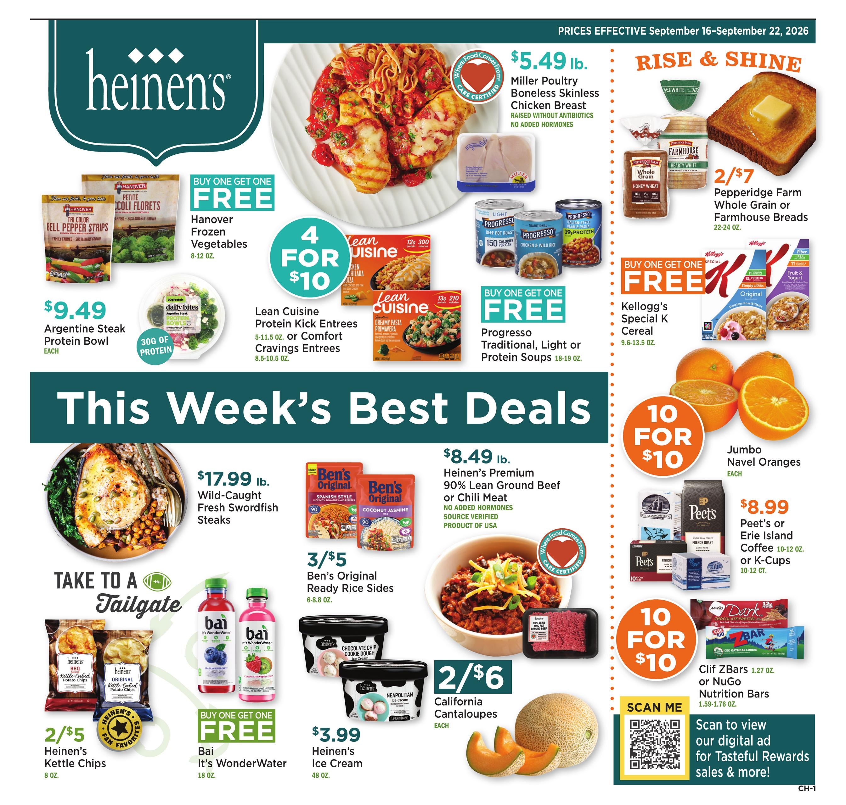 Heinen's Grocery Store weekly ad page 1