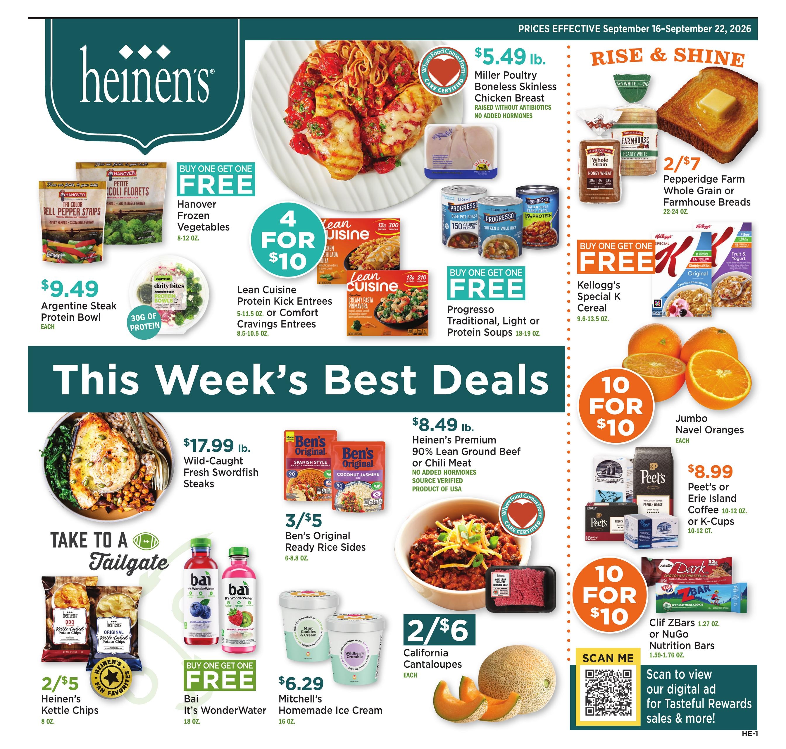 Heinen's Grocery Store weekly ad page 1