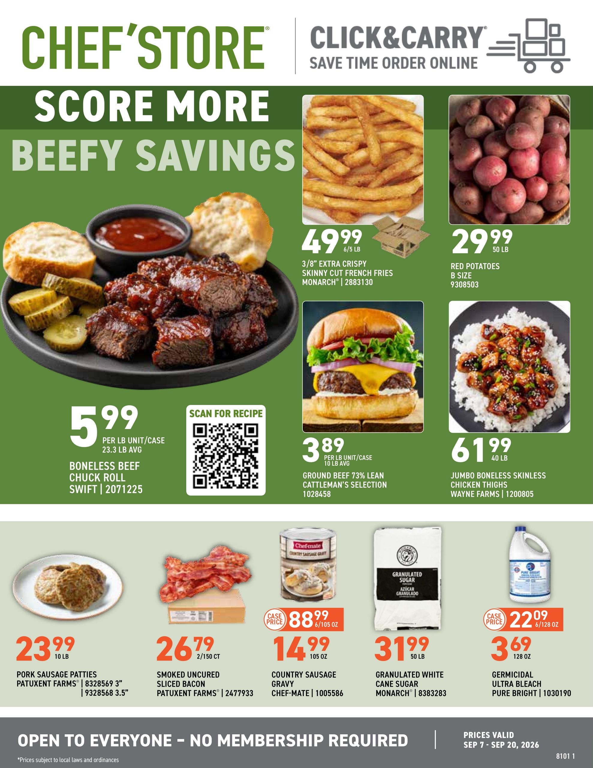US Foods CHEF’STORE weekly ad page 1