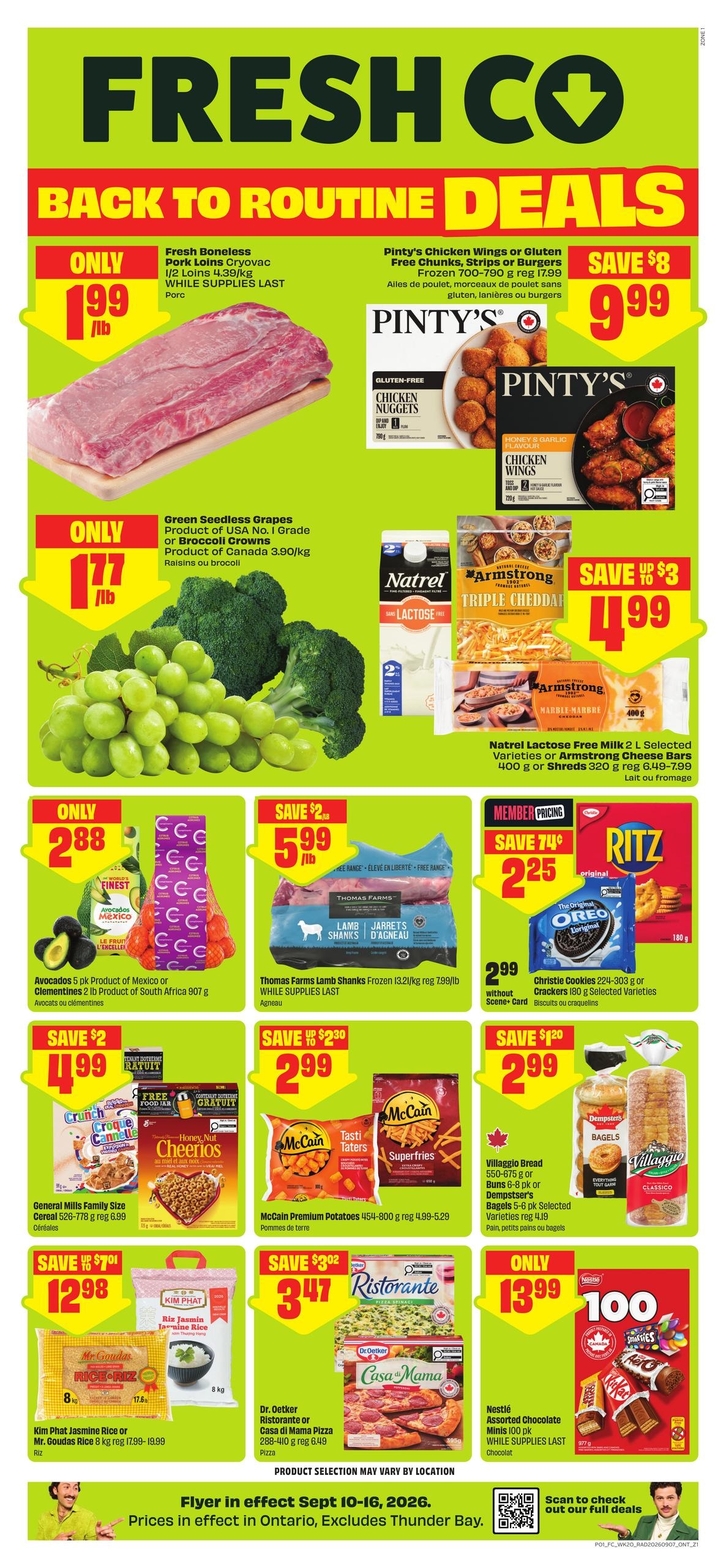 FreshCo flyer page 1