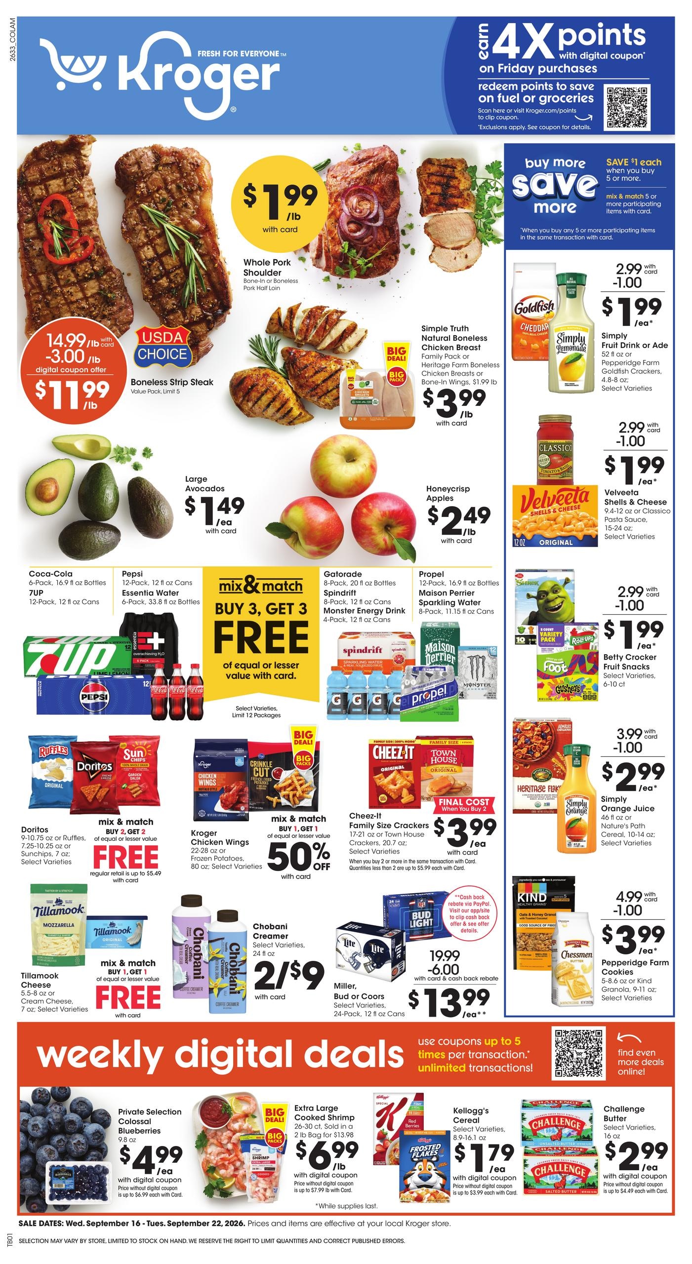 Kroger weekly ad page 1