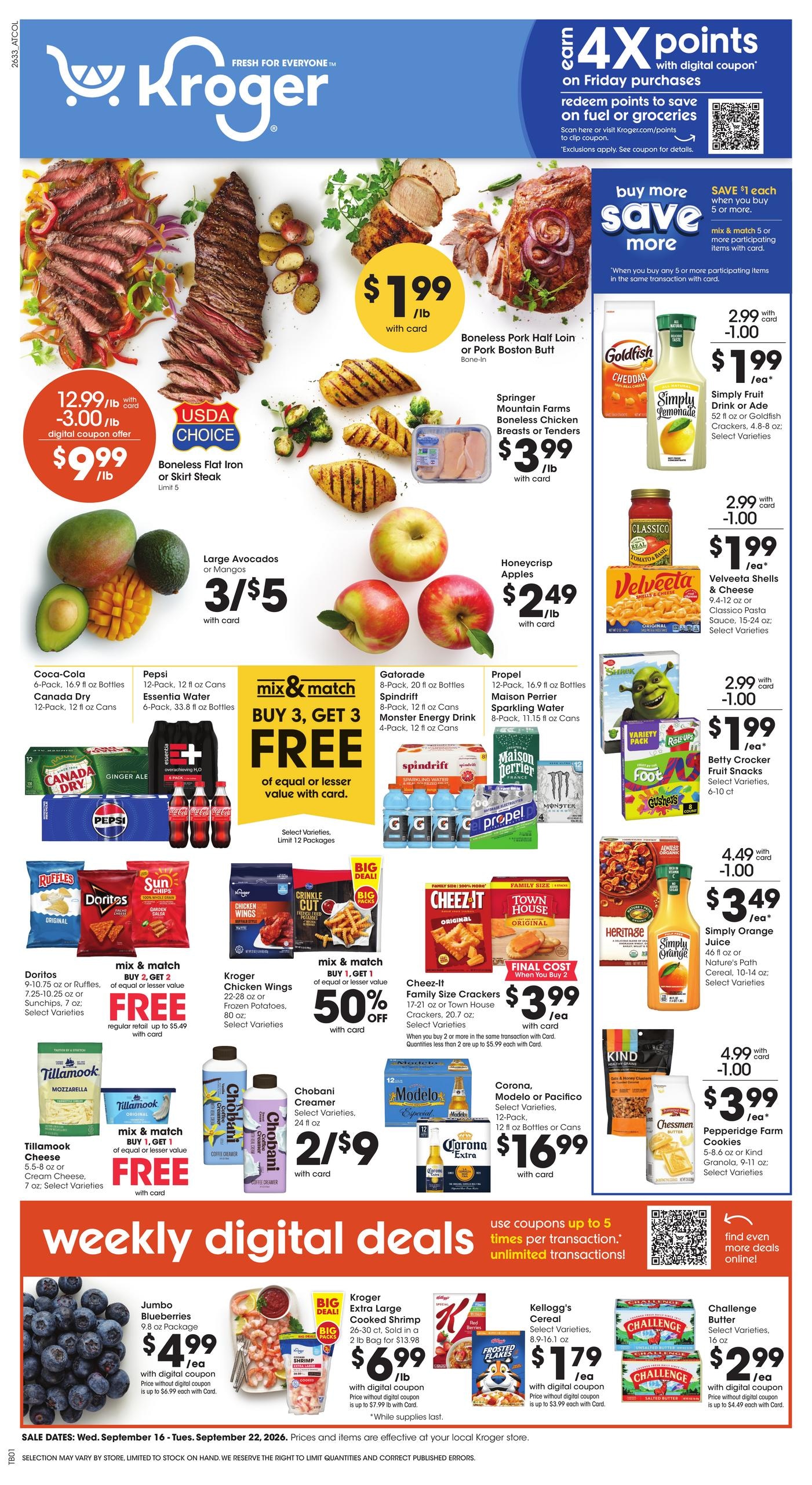 Kroger weekly ad page 1