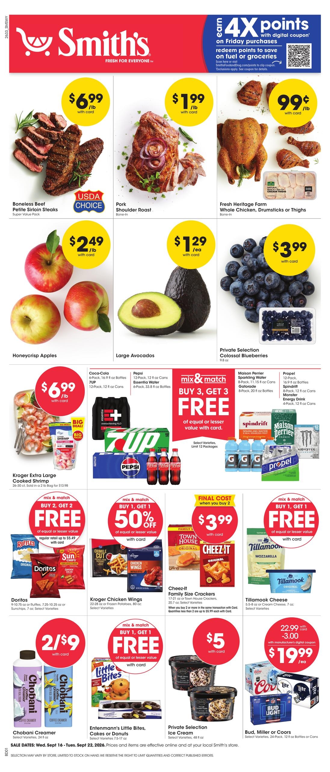 Smith's weekly ad page 1