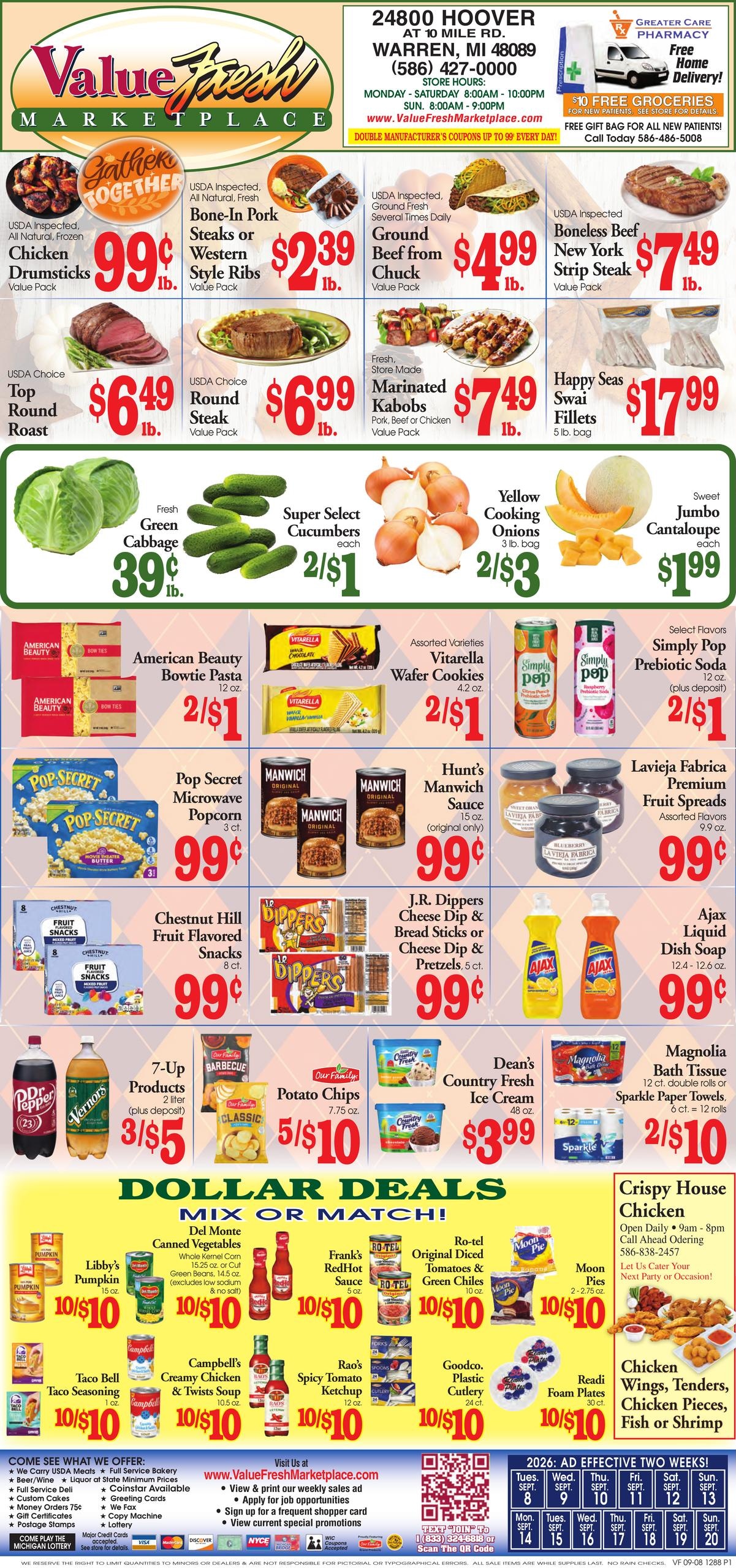 Value Fresh Marketplace weekly ad page 1