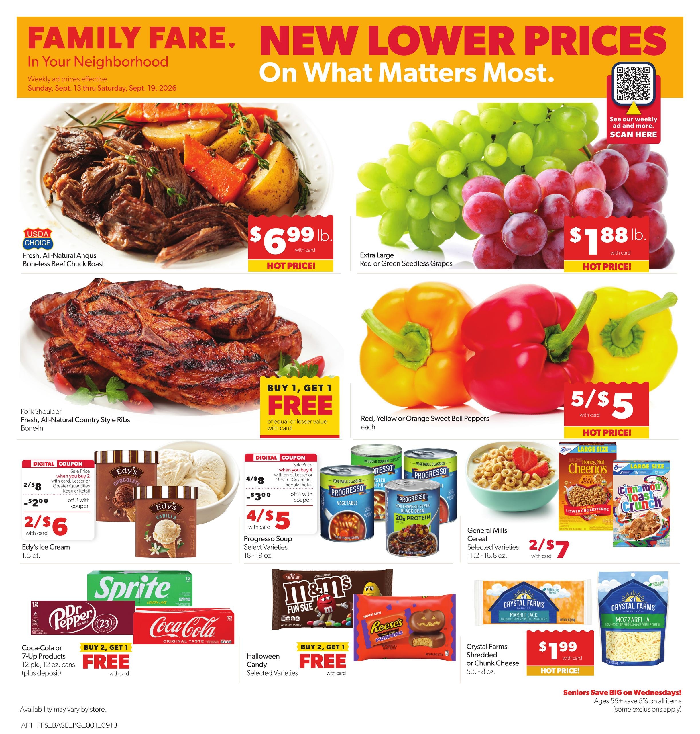 Family Fare weekly ad page 1