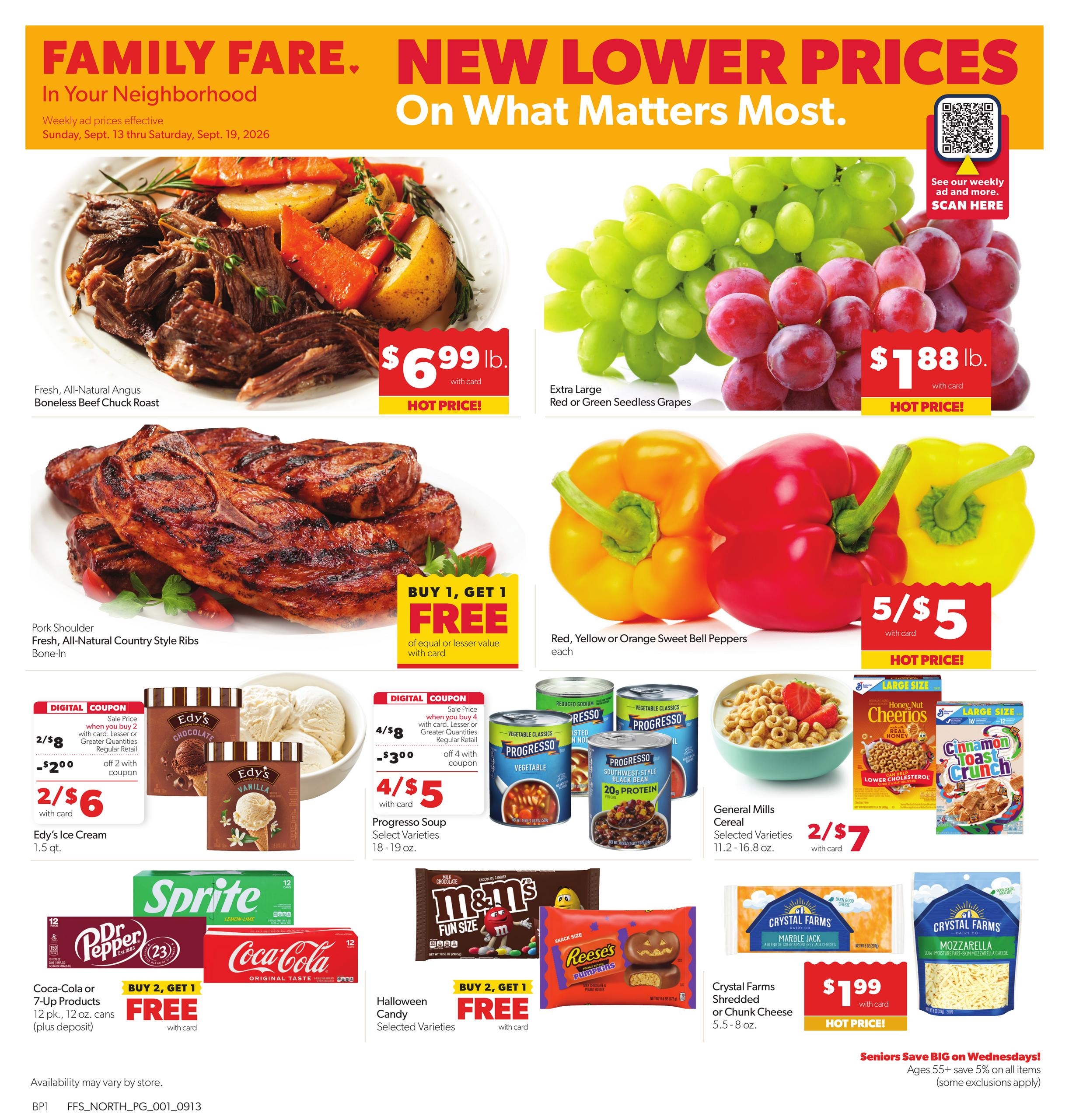 Family Fare weekly ad page 1