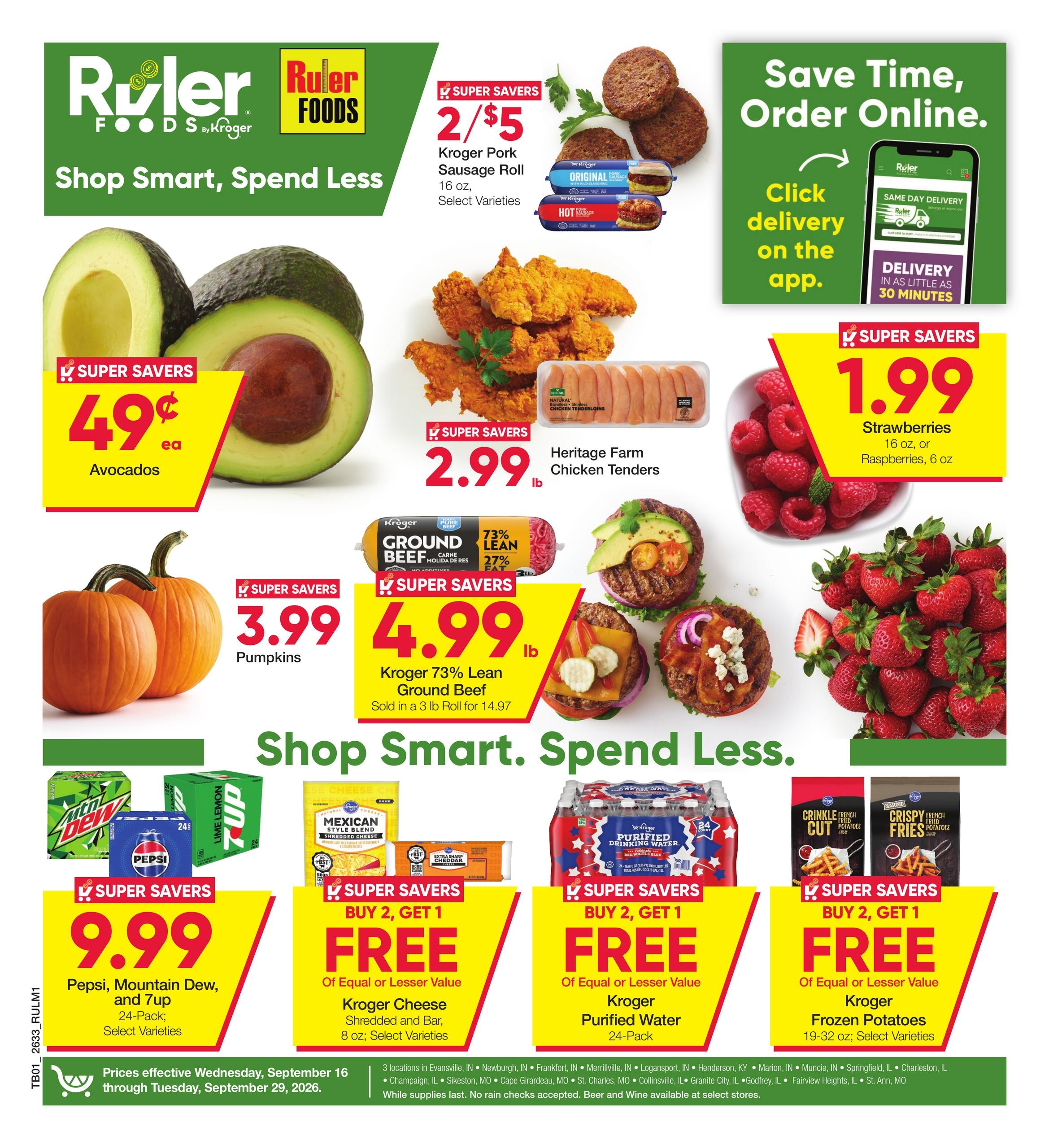 Ruler Foods weekly ad page 1