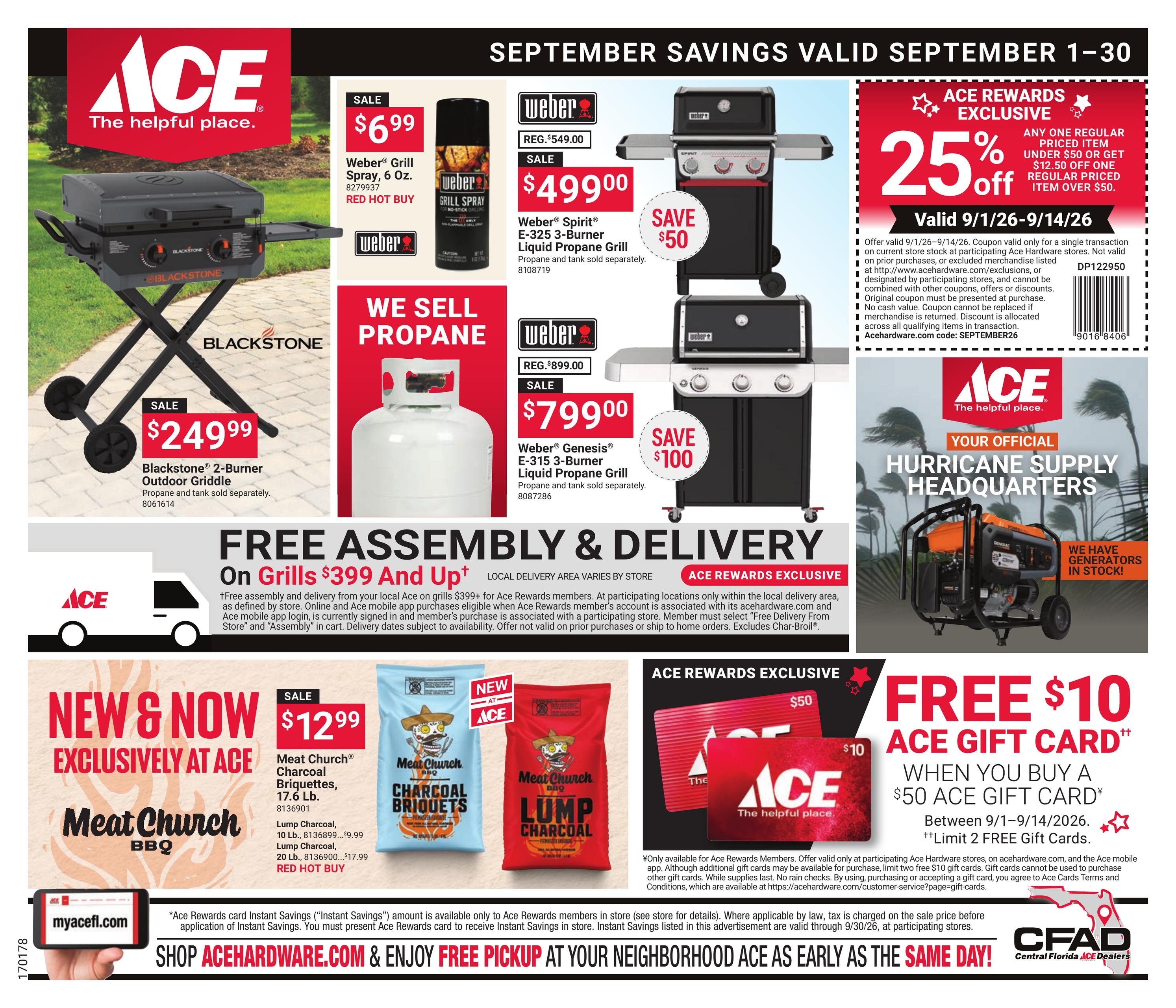 Ace Hardware weekly ad page 1