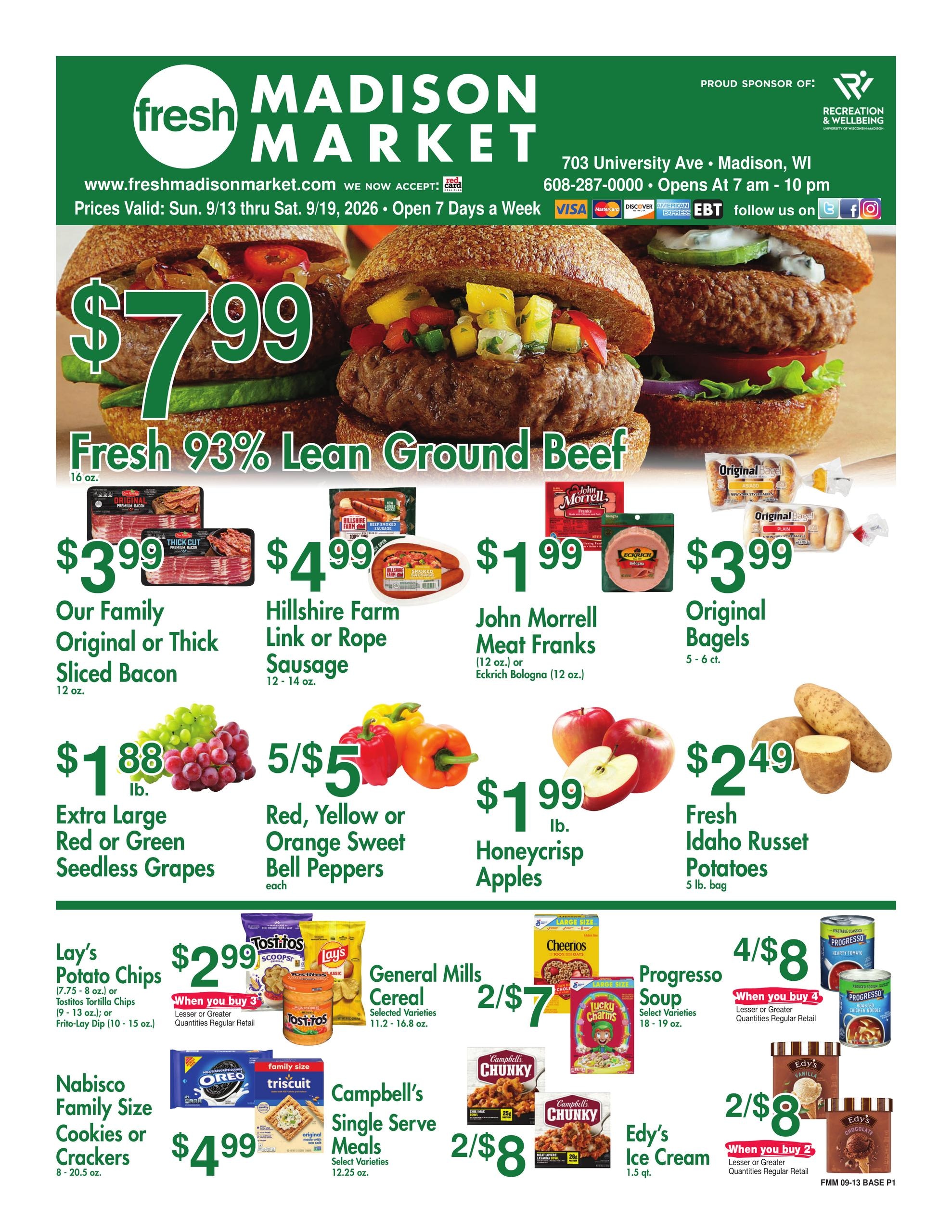 Fresh Madison Market weekly ad page 1