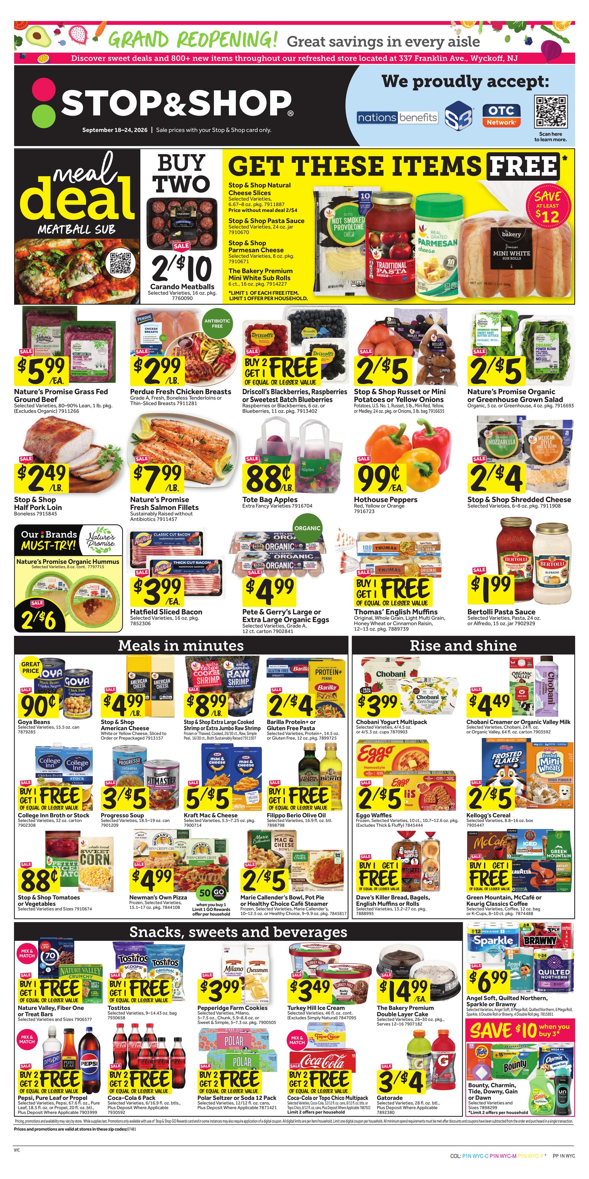 Stop & Shop weekly ad page 1