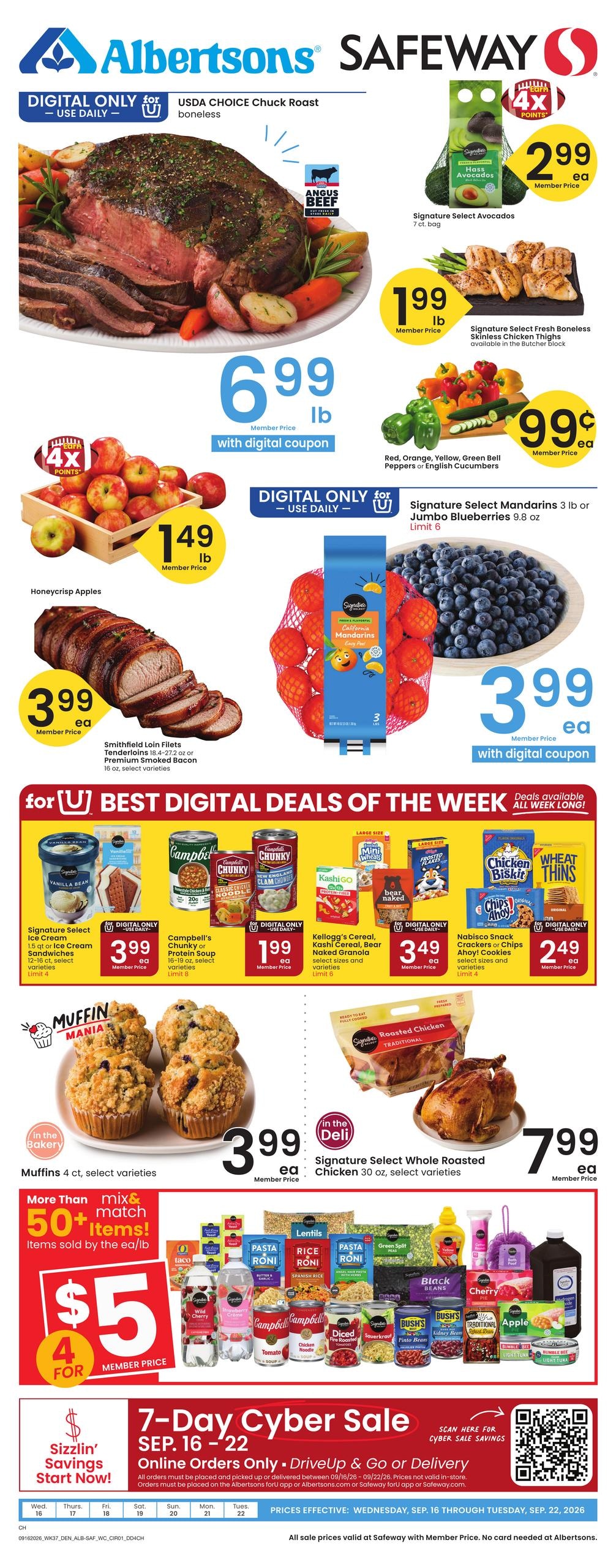 Safeway weekly ad page 1