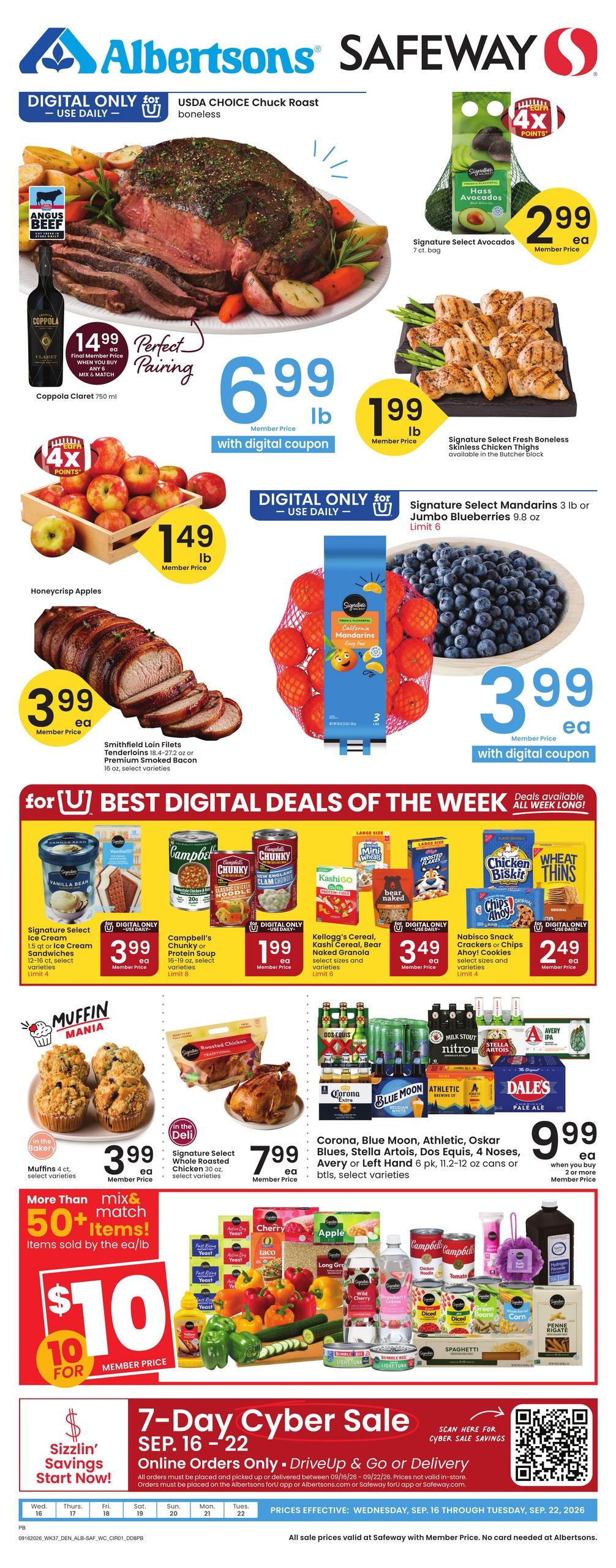 Safeway weekly ad page 1