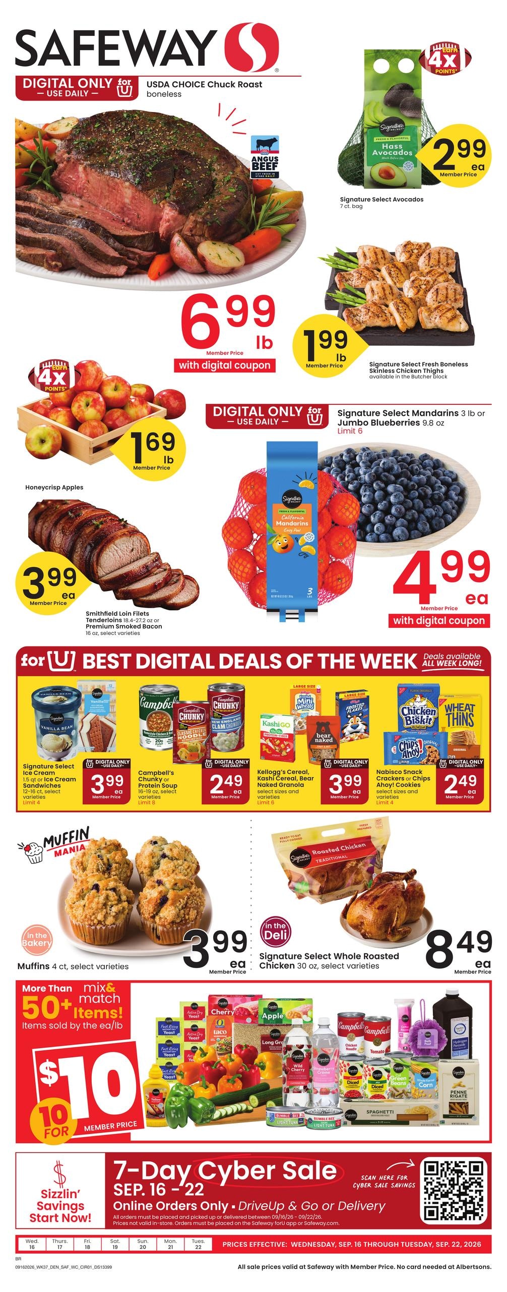 Safeway weekly ad page 1