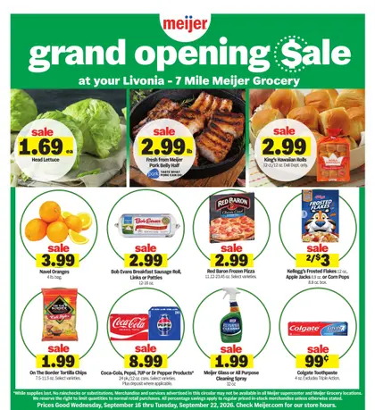 Meijer grand opening sale