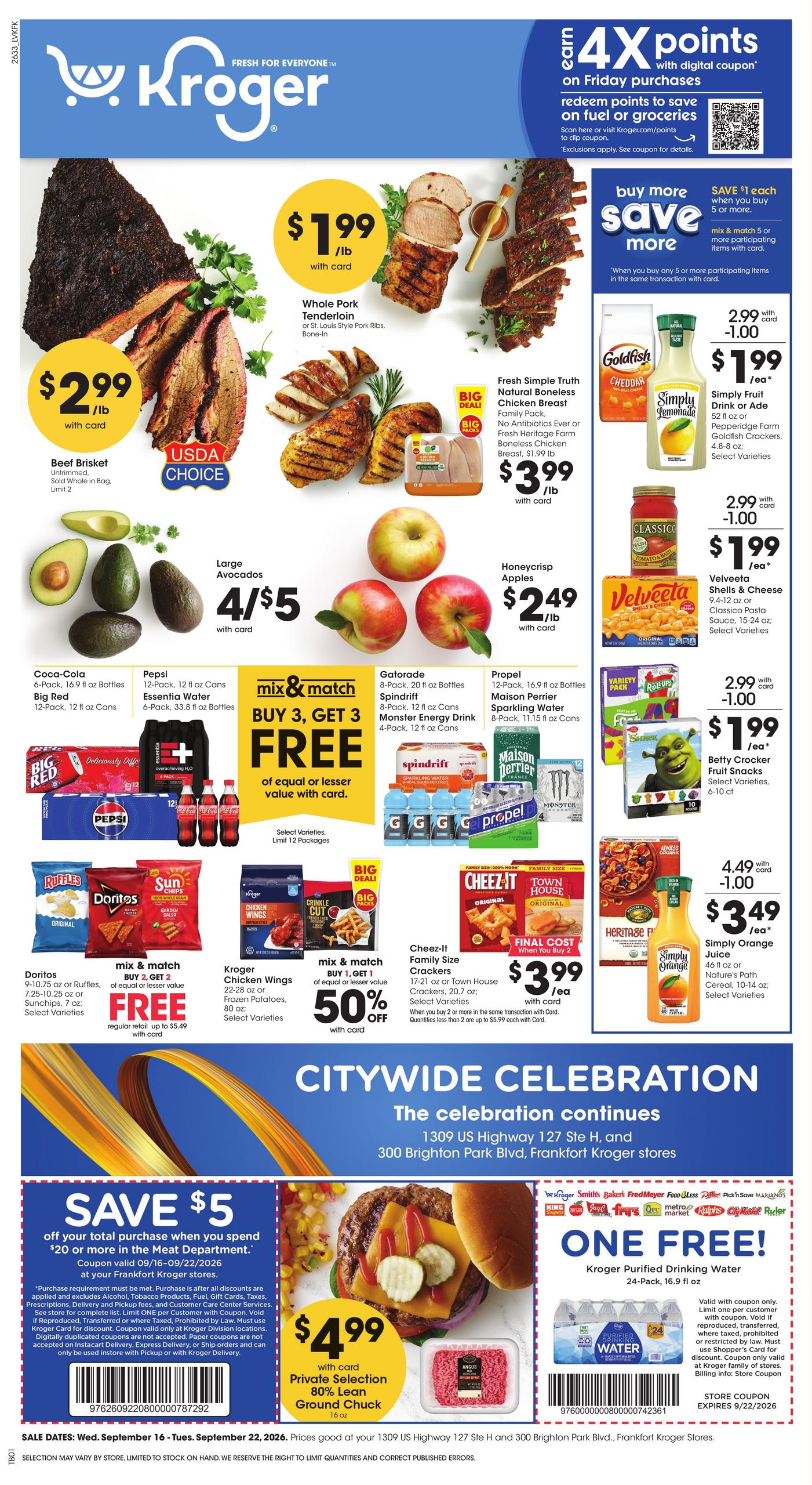 Kroger weekly ad page 1