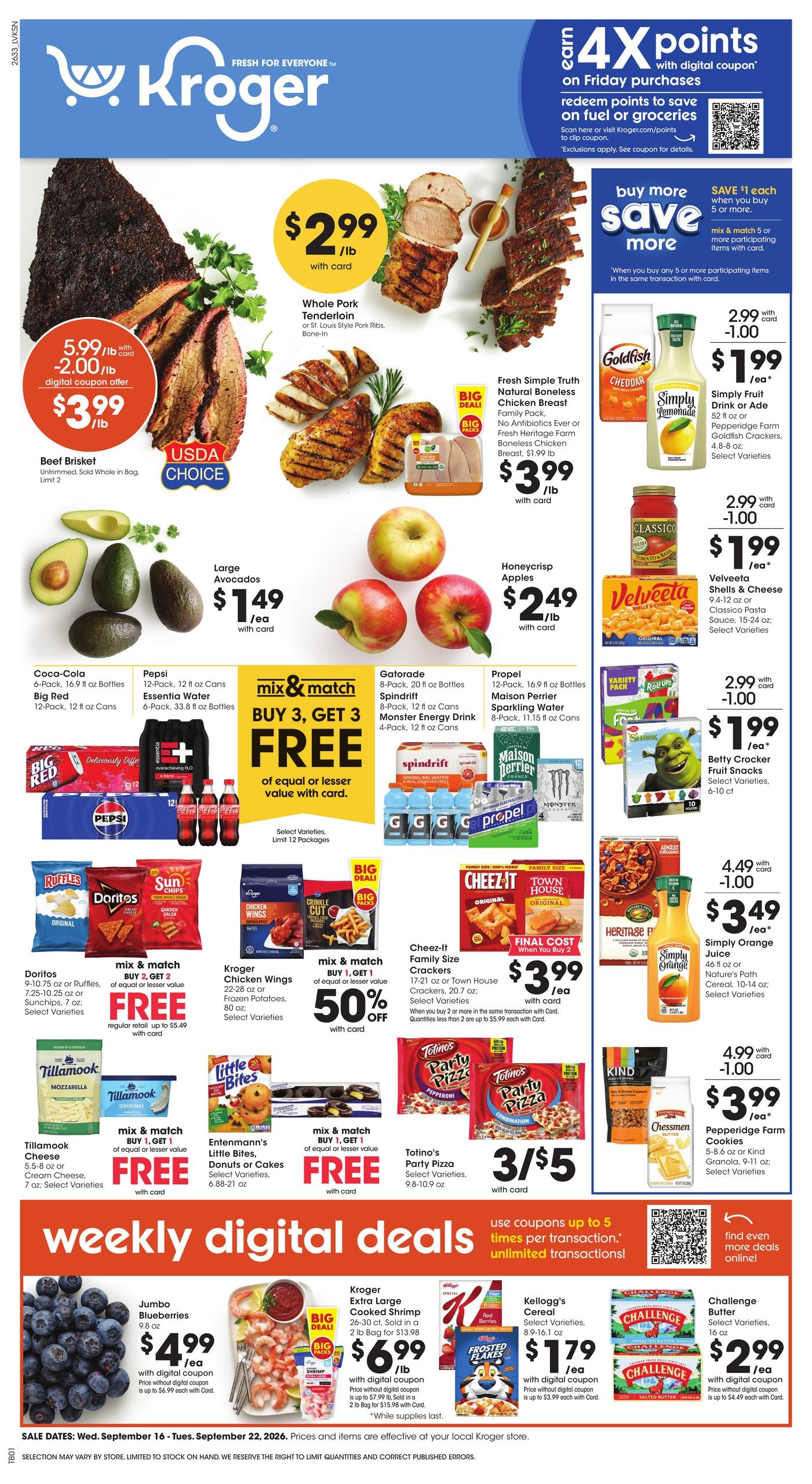 Kroger weekly ad page 1