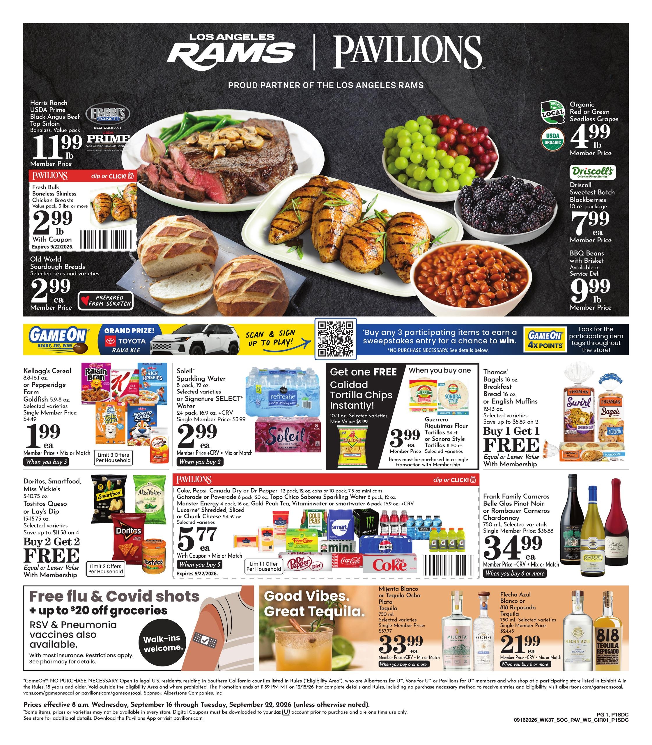 Pavilions weekly ad page 1