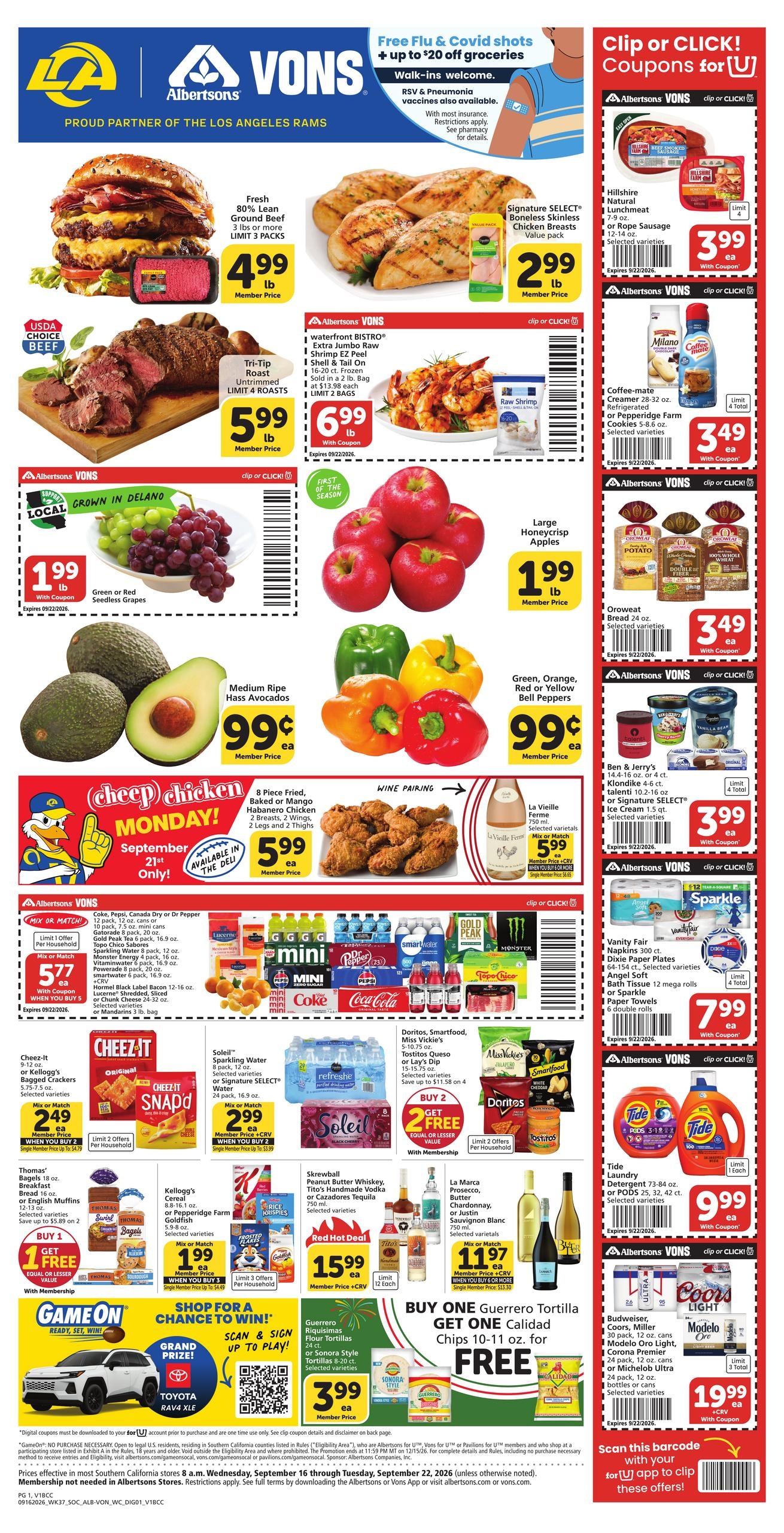 Albertsons weekly ad page 1